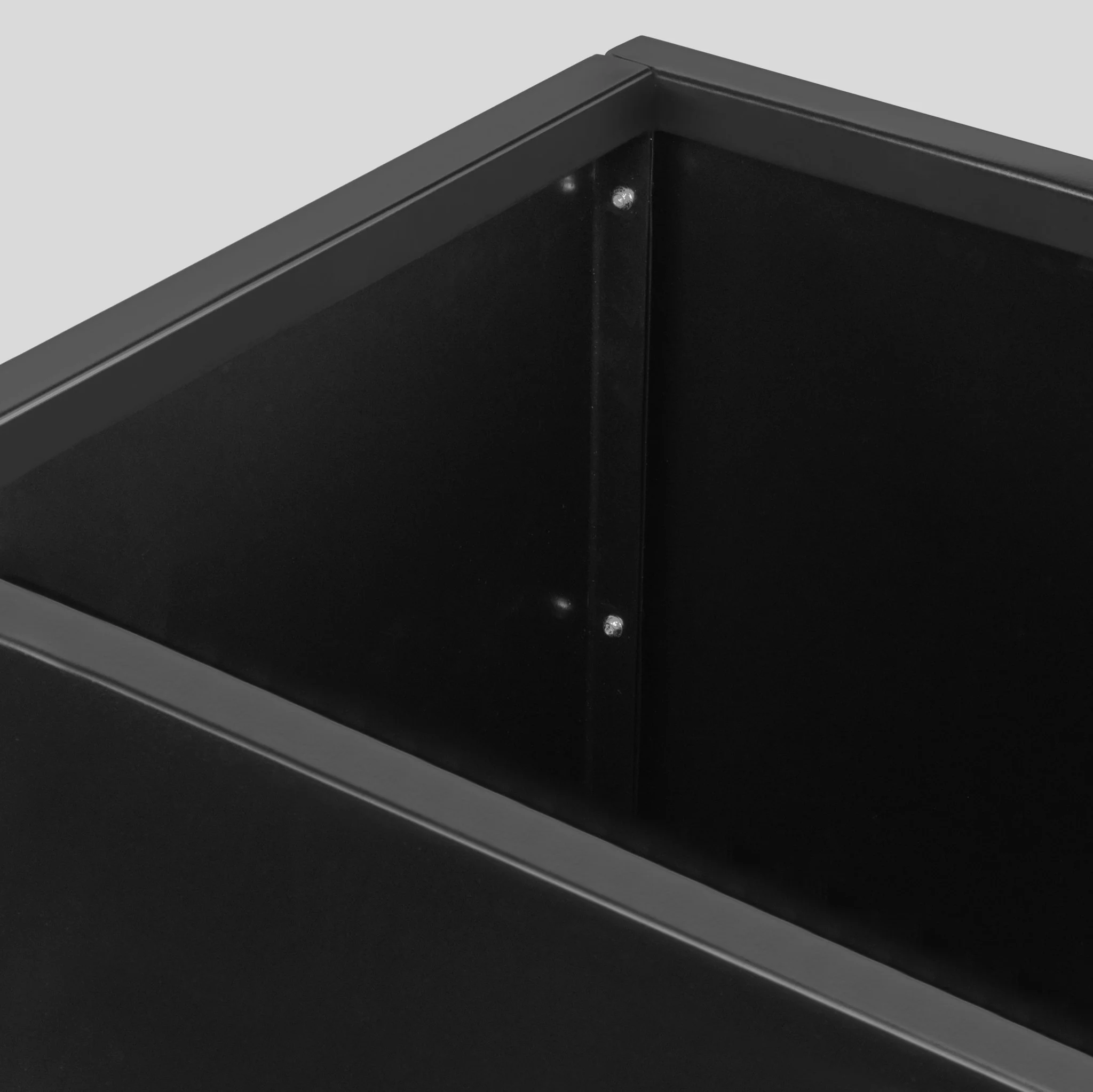 H Potter 20" Laurel Black Square Metal Planter with Drip Tray | Indoor Outdoor Planter - Image 7