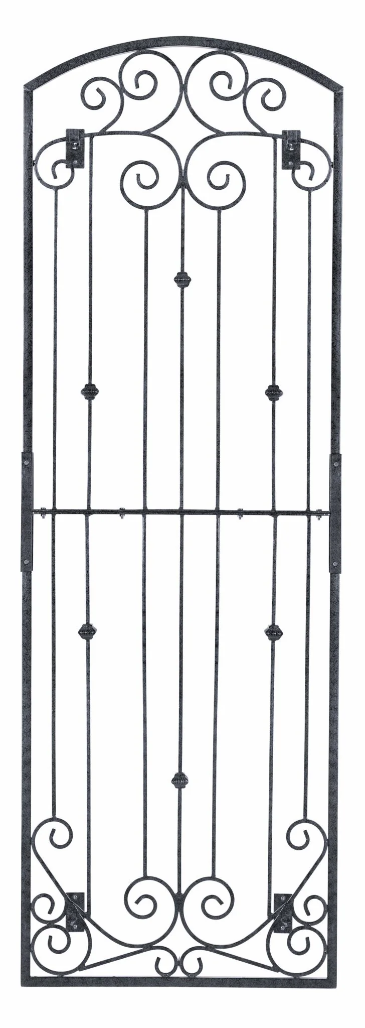 H Potter Lenox Estate Wall Trellis - 8 Ft Tall Iron Garden Screens - Black Finish - Image 2