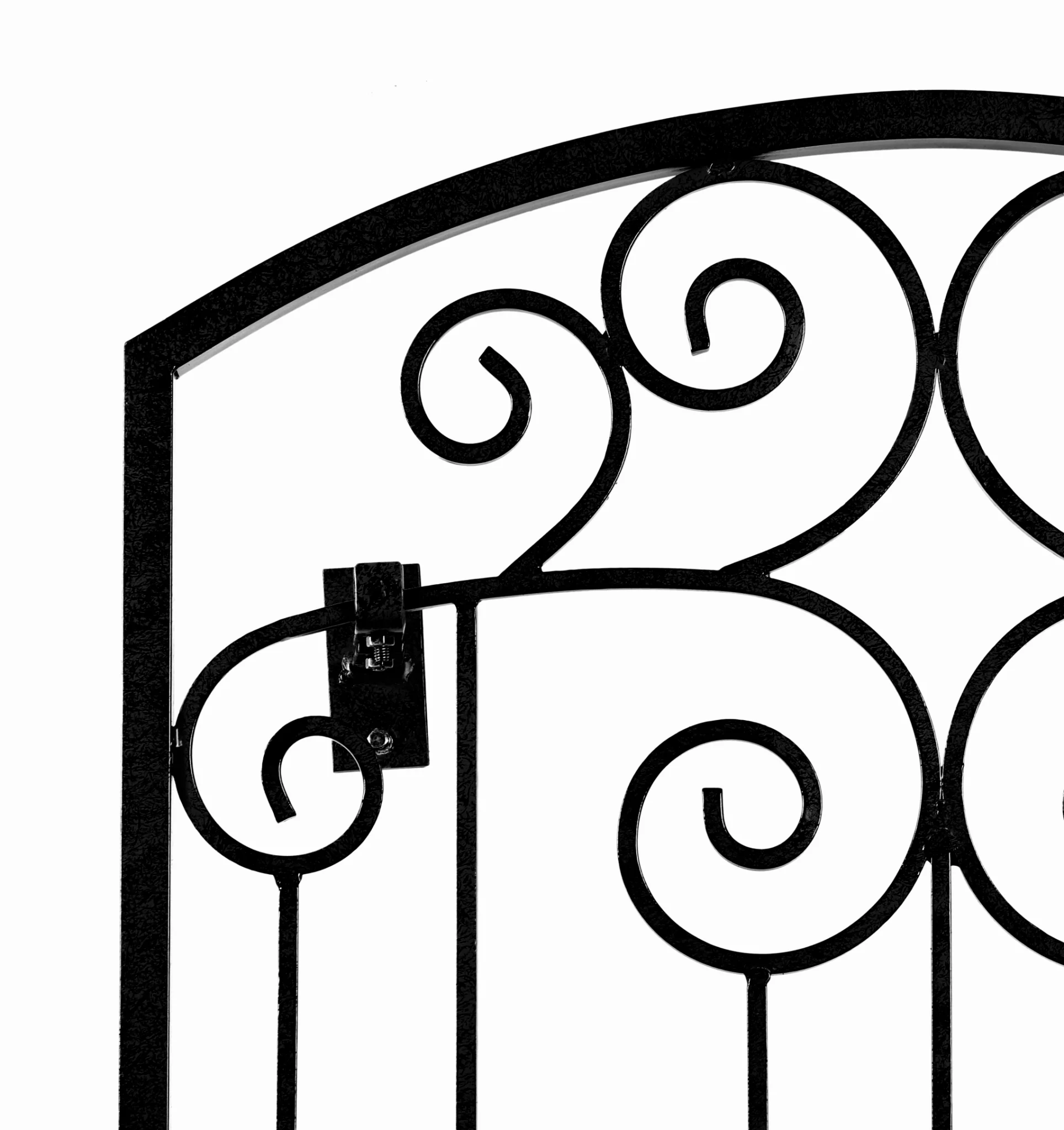 H Potter Lenox Estate Wall Trellis - 8 Ft Tall Iron Garden Screens - Black Finish - Image 5