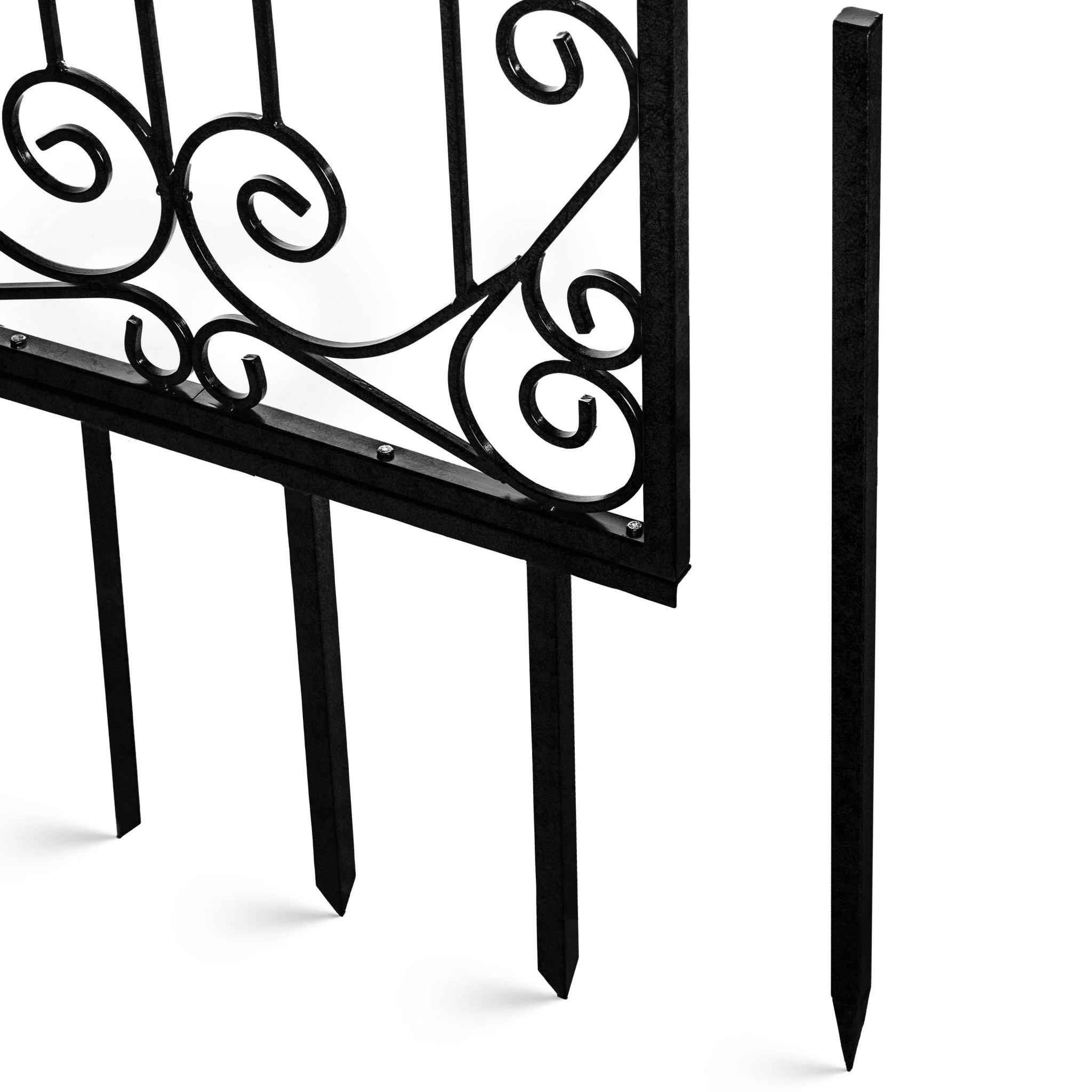 H Potter Lenox Estate Garden Trellis – 8 ft Tall Black Freestanding Iron Garden Screen - Image 6