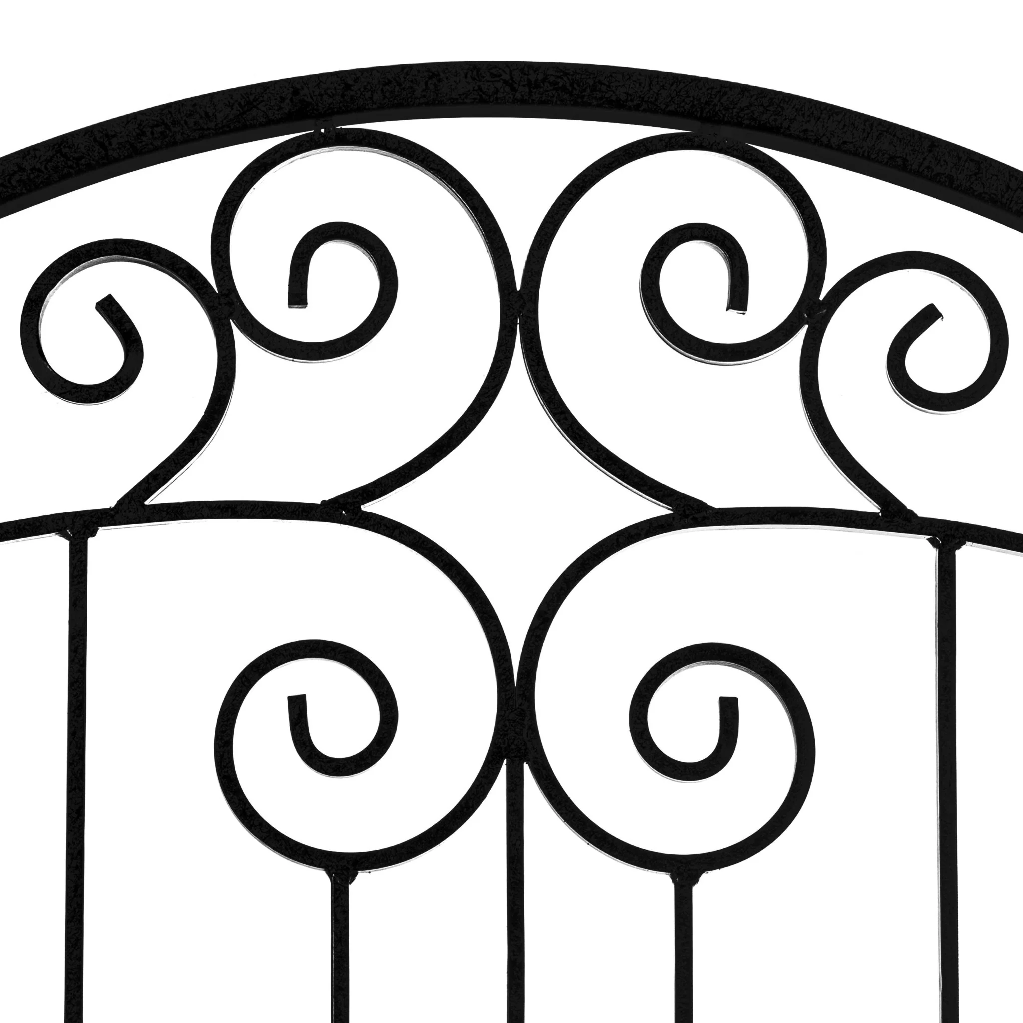 H Potter Lenox Estate Garden Trellis – 8 ft Tall Black Freestanding Iron Garden Screen - Image 8