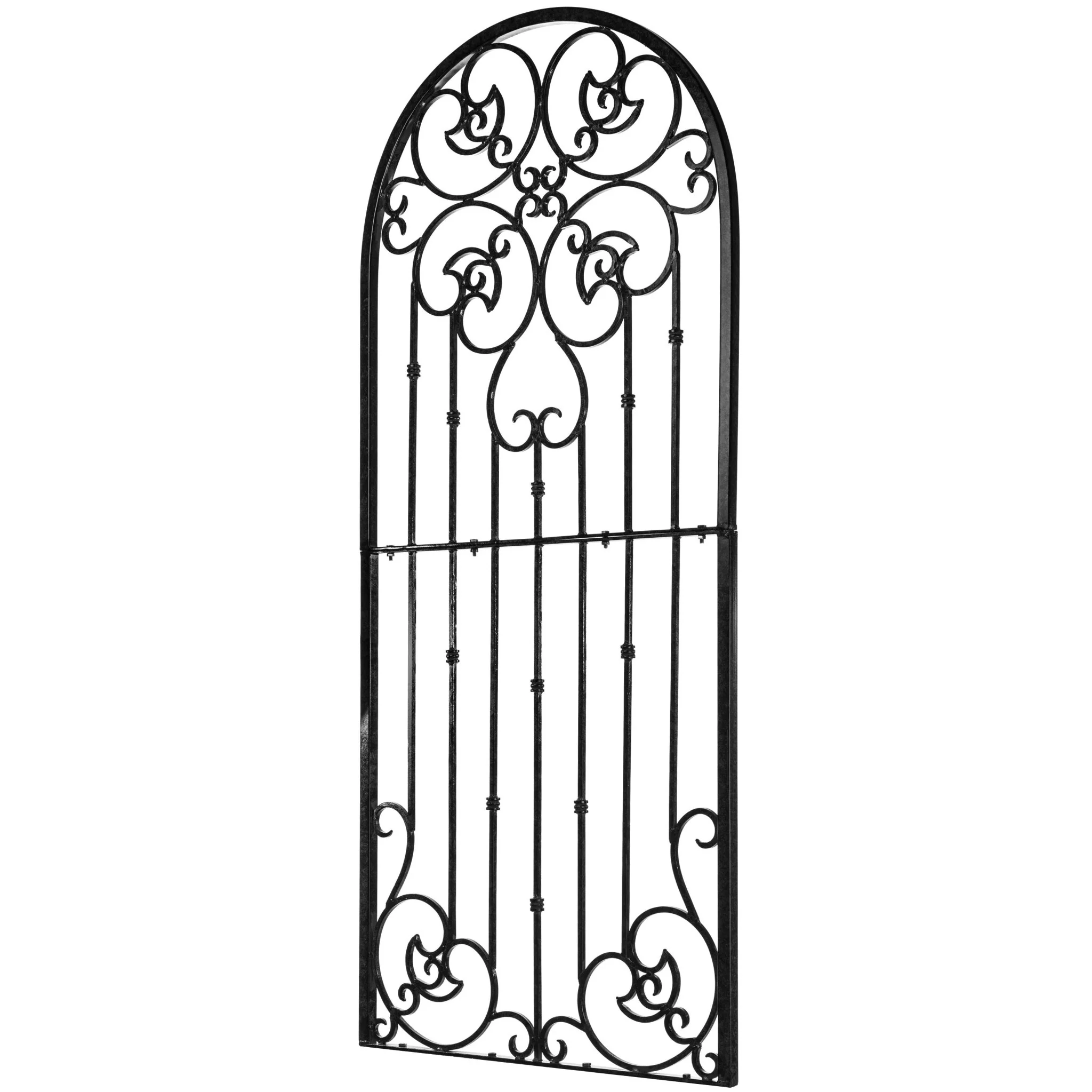H Potter Legacy Wall Trellis – 6 Ft Tall Iron Garden Screen - Black Finish - Image 3