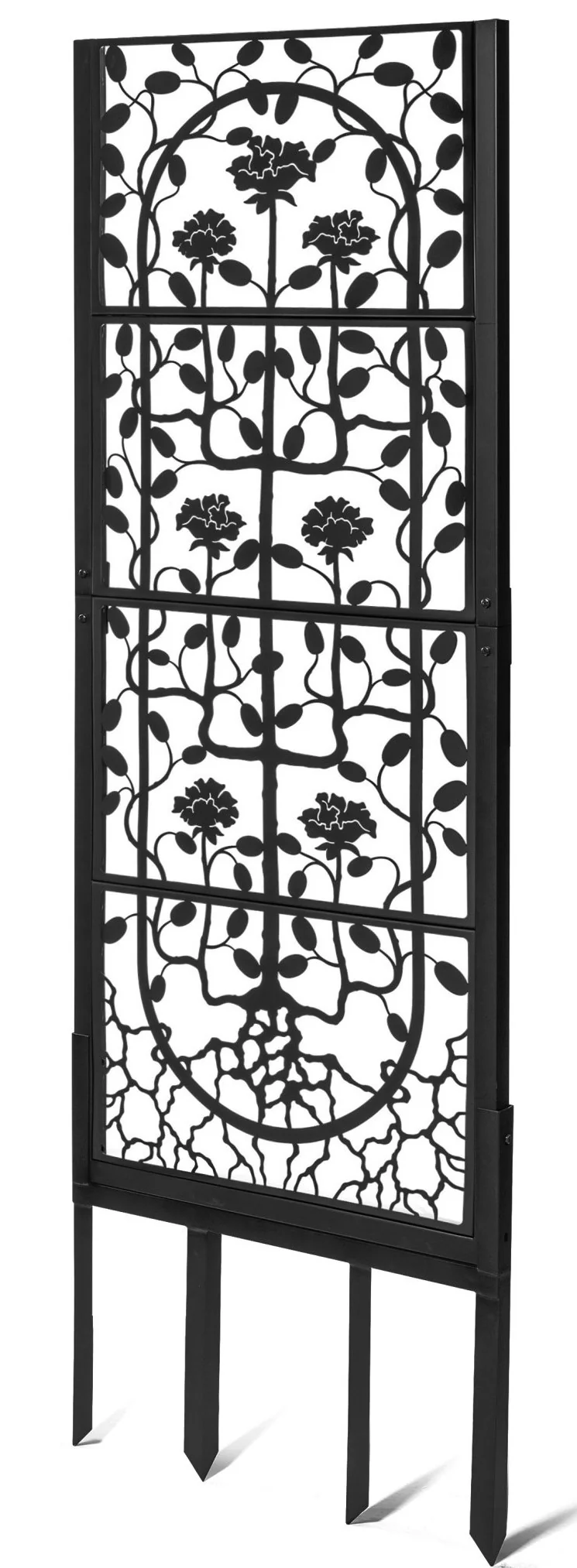 H Potter Dorset Garden Trellis - Black Finish - Freestanding - Image 2