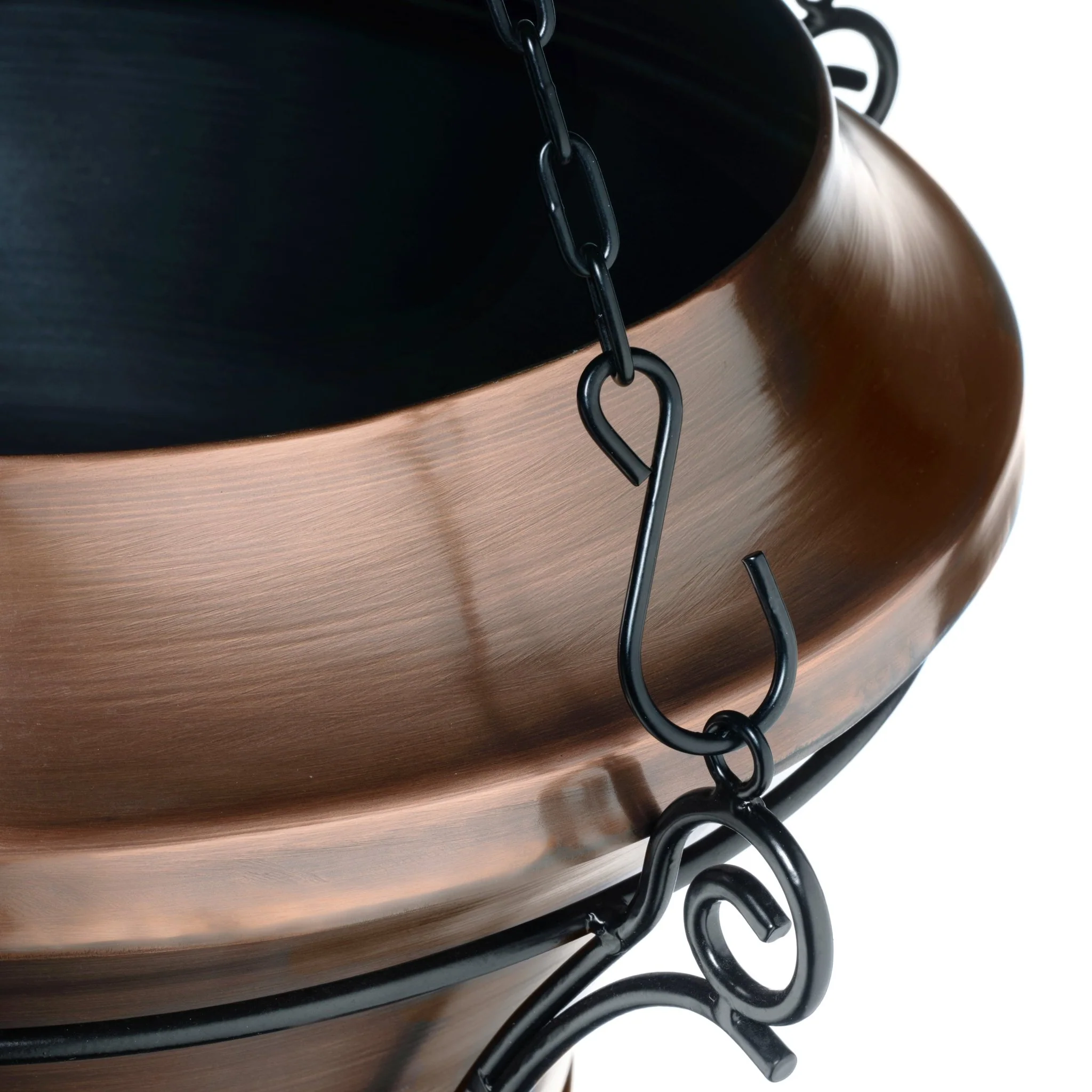 H Potter Heritage Copper Hanging Planter - Image 3