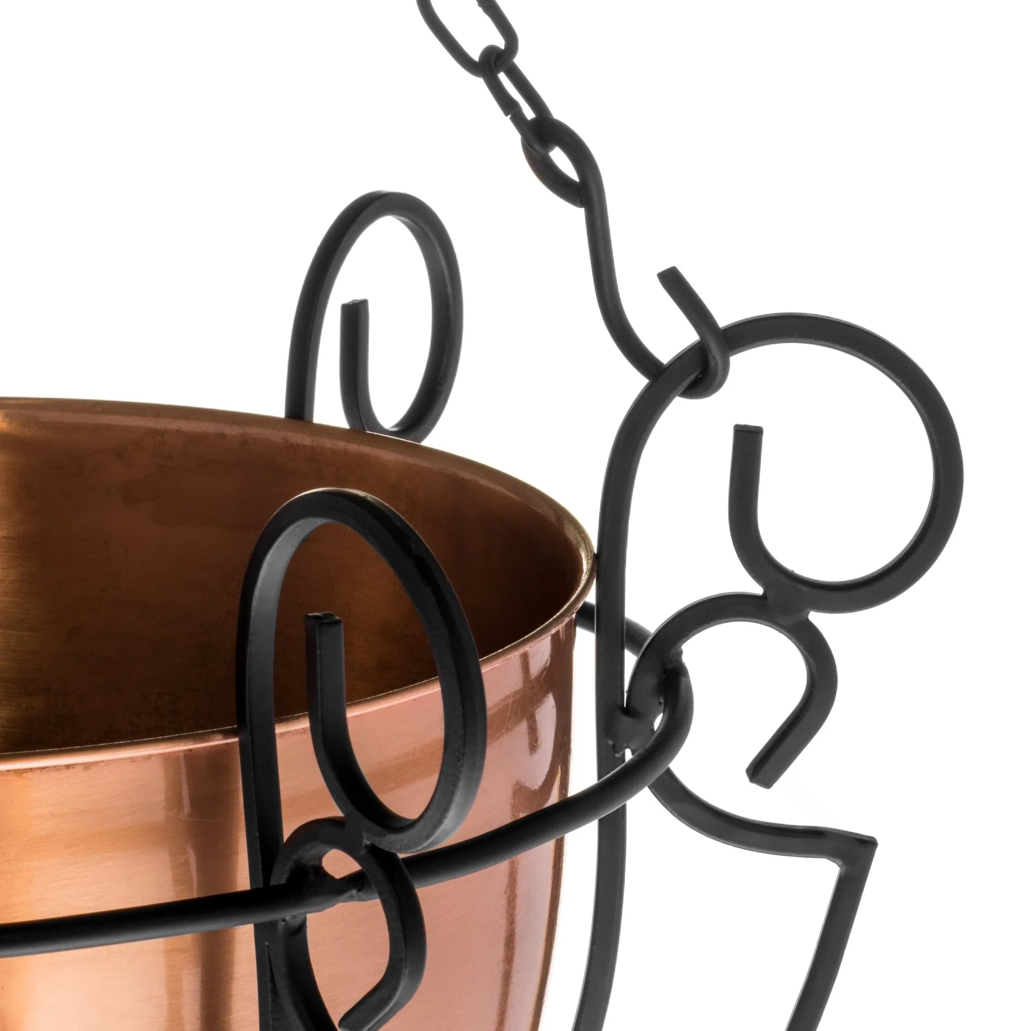 H Potter Classic Estate Hanging Planter Copper Finish - Image 3