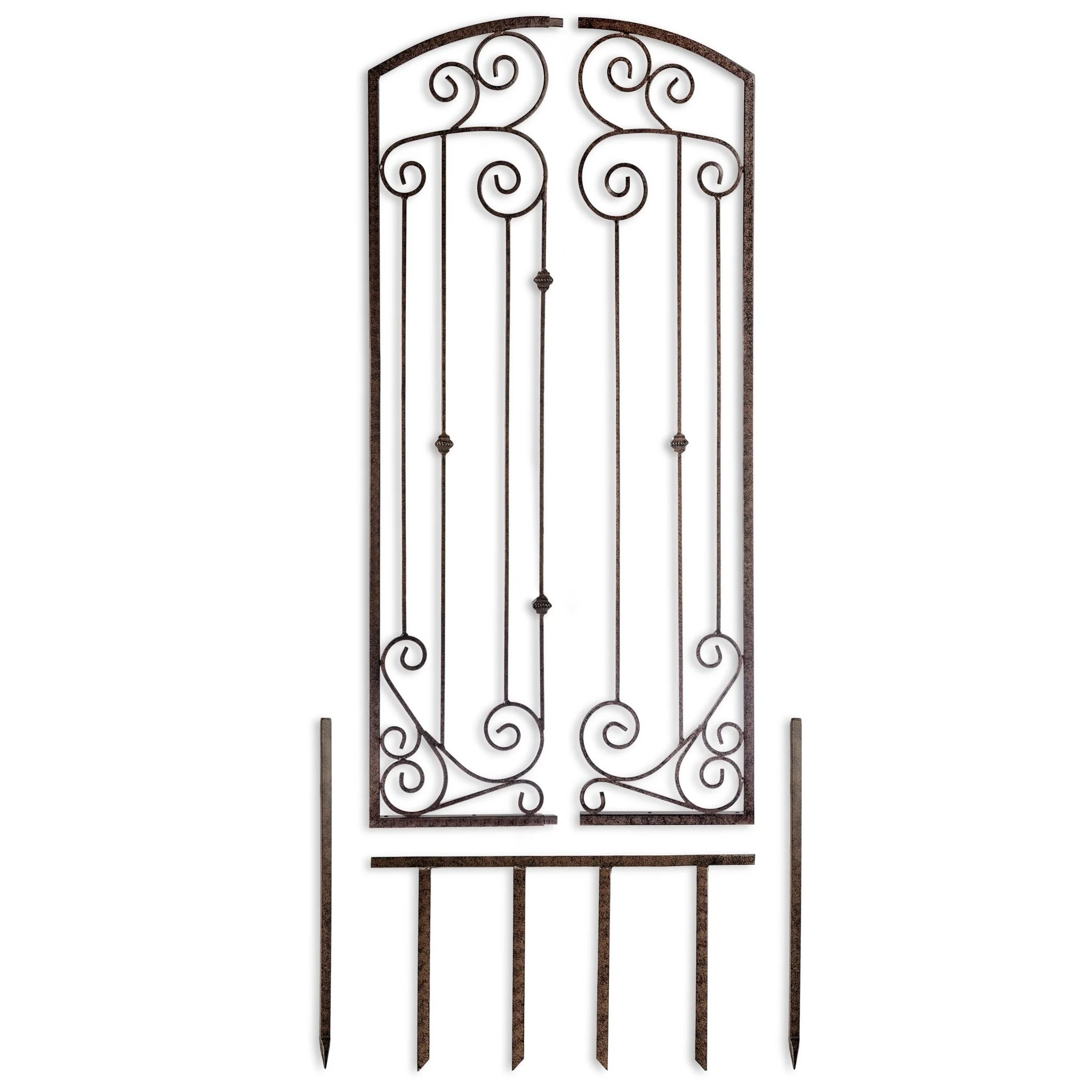 H Potter Lenox Estate Garden Trellis – 6ft Tall Freestanding Iron Garden Screen - GAR602 - Image 4