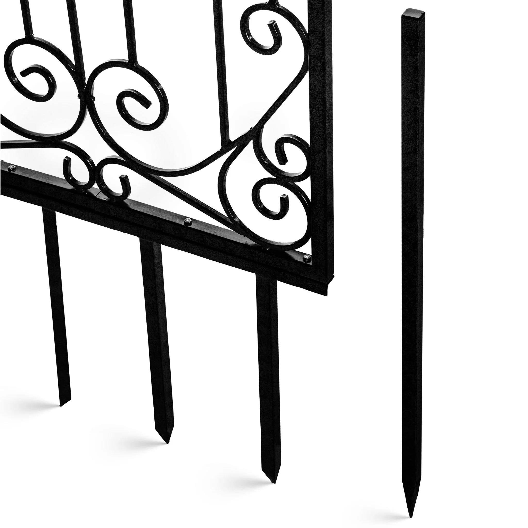 H Potter Lenox Estate Garden Trellis – 6 ft Tall Black Freestanding Iron Garden Screen - Image 7