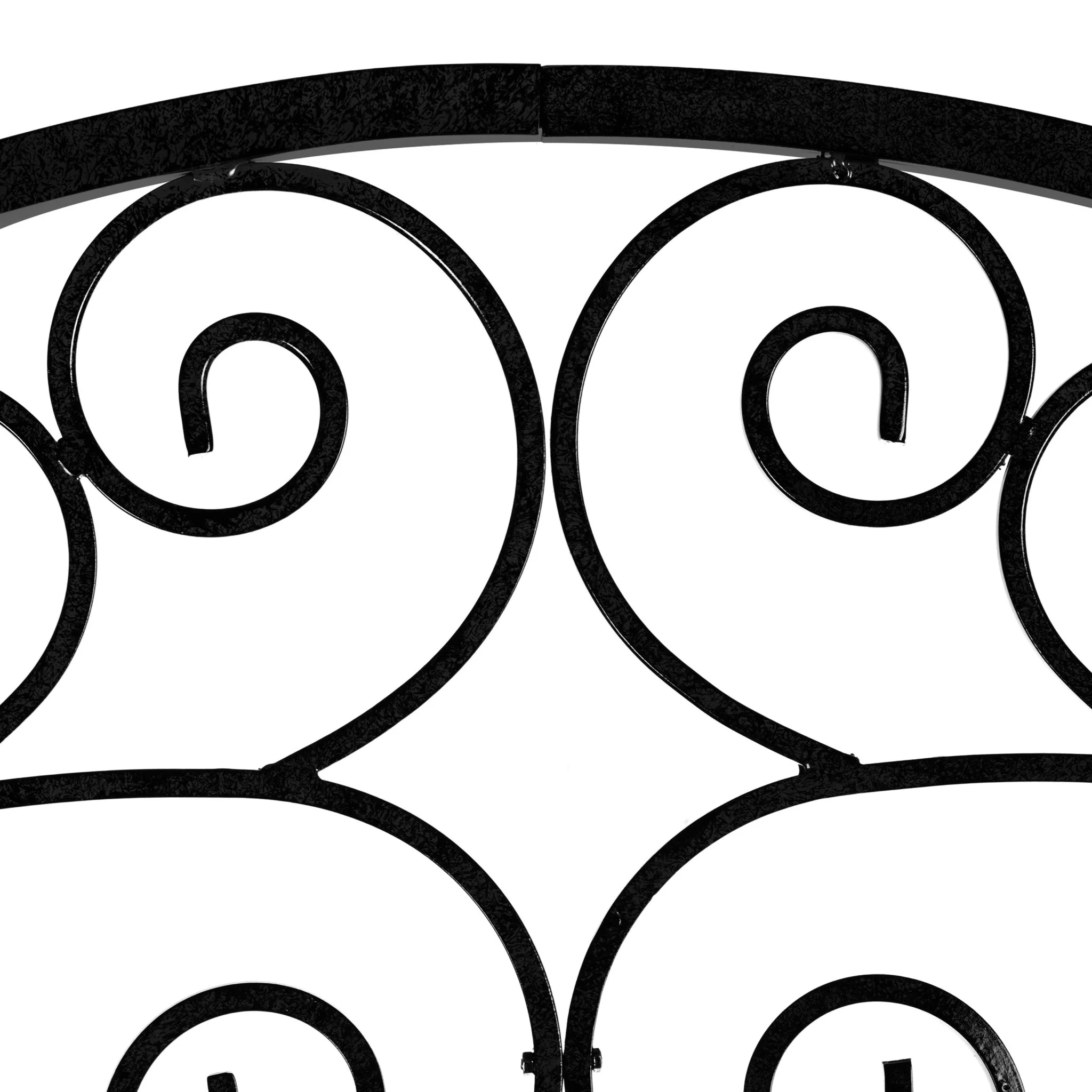 H Potter Lenox Estate Garden Trellis – 6 ft Tall Black Freestanding Iron Garden Screen - Image 8