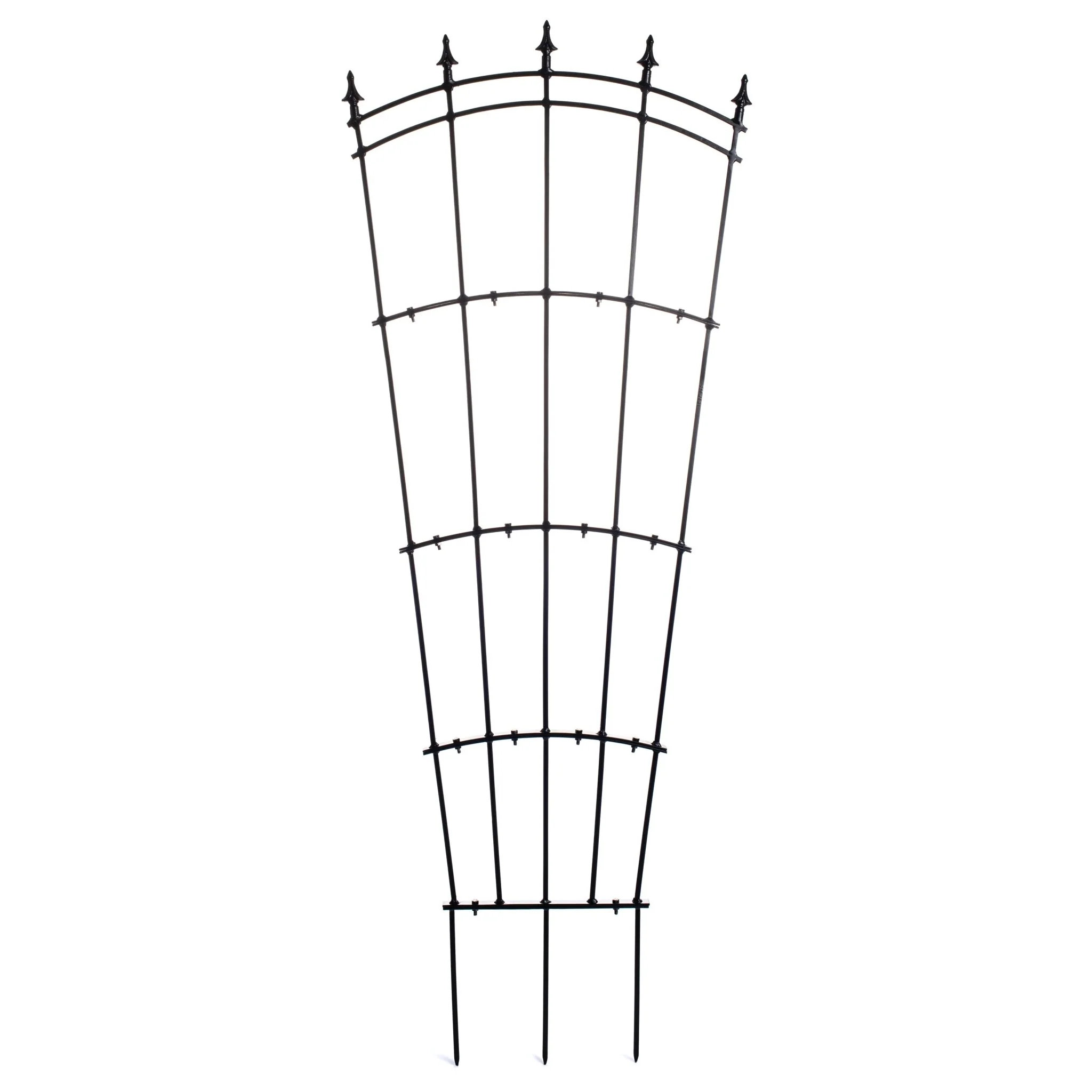 H Potter Fan Trellis Set of 2 - Freestanding Metal - Black Finish - Image 4