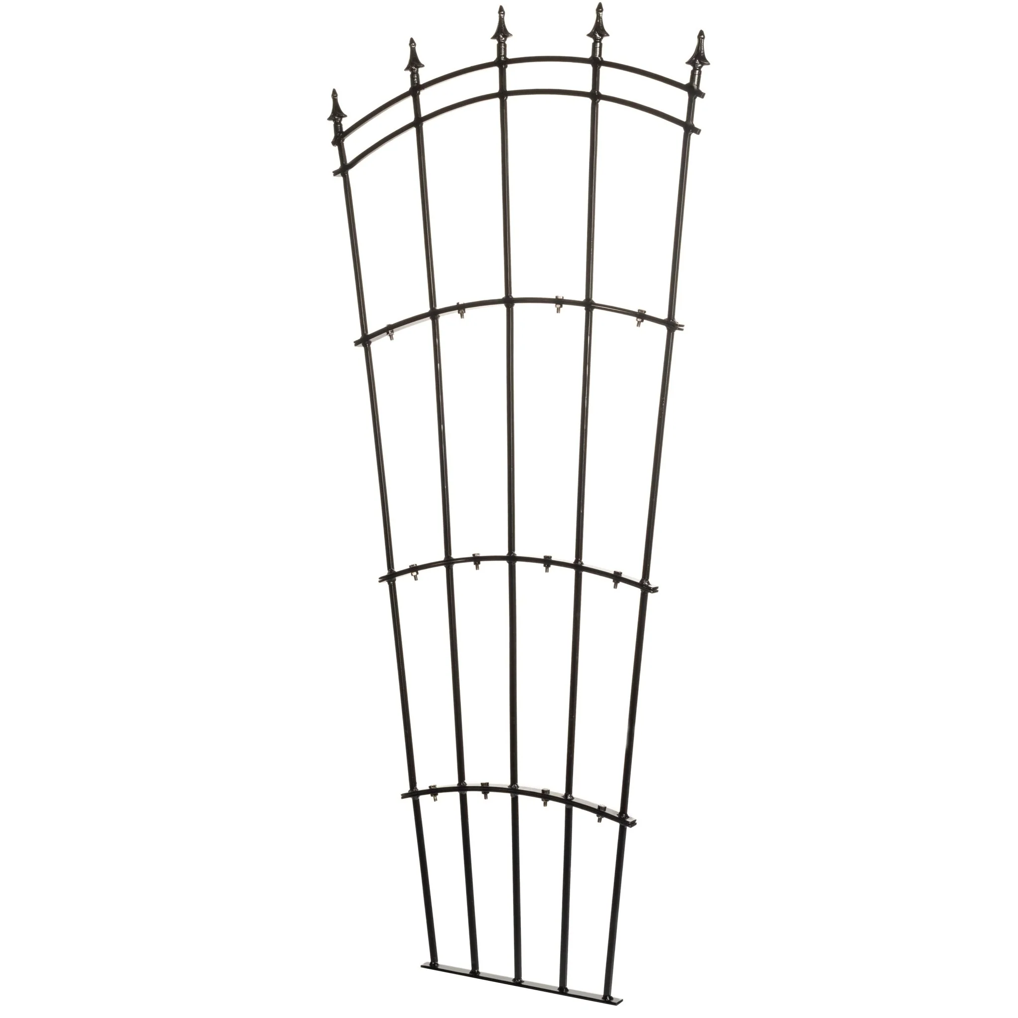 H Potter Fan Trellis Set of 2 - Freestanding Metal - Black Finish - Image 6
