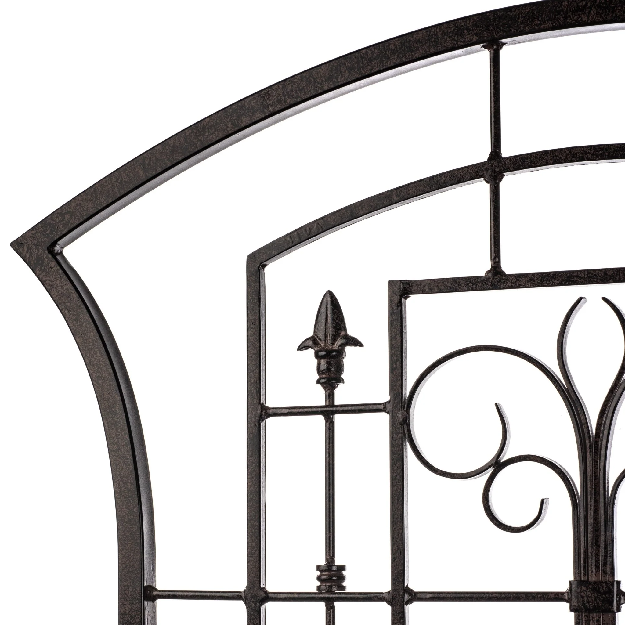 H Potter Kingsley Metal Garden Trellis - Freestanding - Charcoal Brown - Image 6