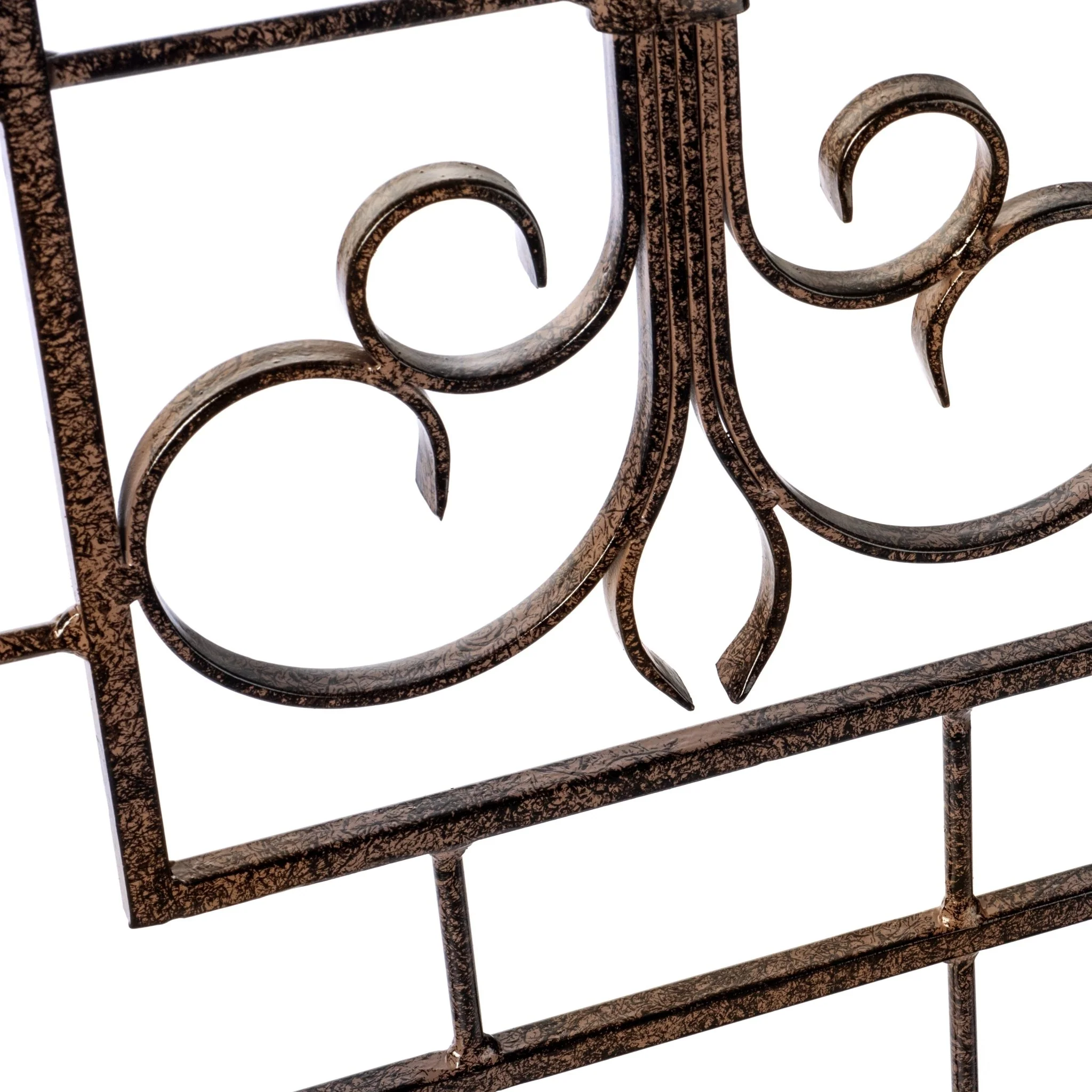 H Potter Kingsley Metal Garden Trellis - Freestanding - Charcoal Brown - Image 8
