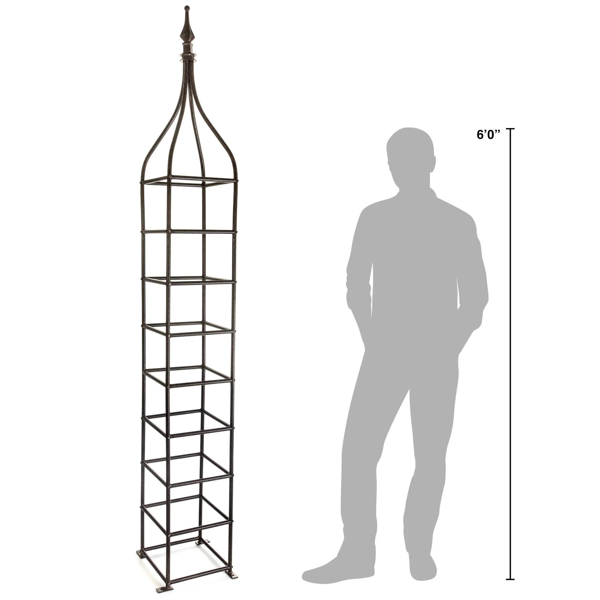 H Potter Rosemont Garden Obelisk Trellis - Set of 3 - 8.75 Ft Tall Freestanding - Image 4