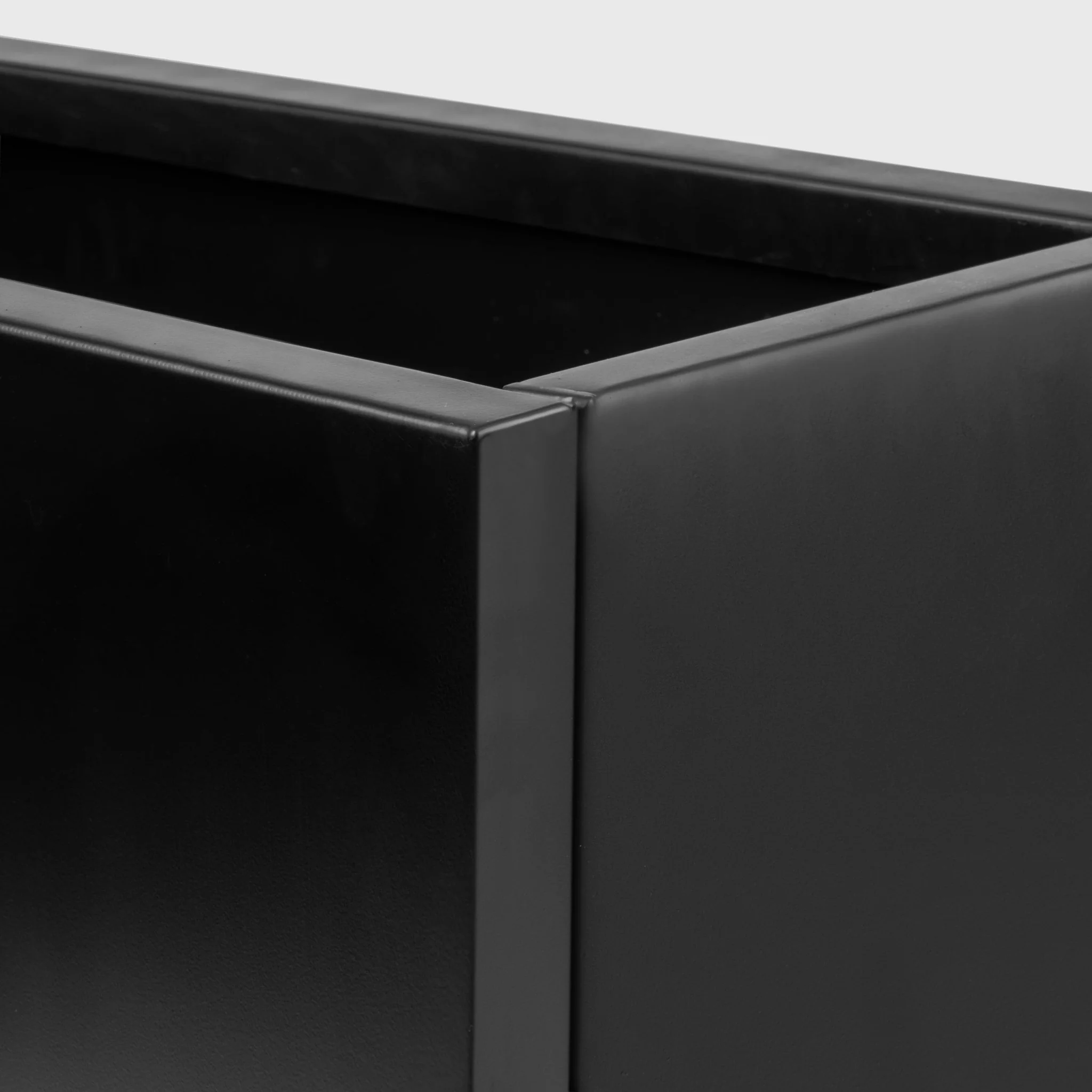 H Potter Hawthorne Rectangular Black Metal Planter with Drip Tray | 32" Indoor Outdoor Planter - Image 10