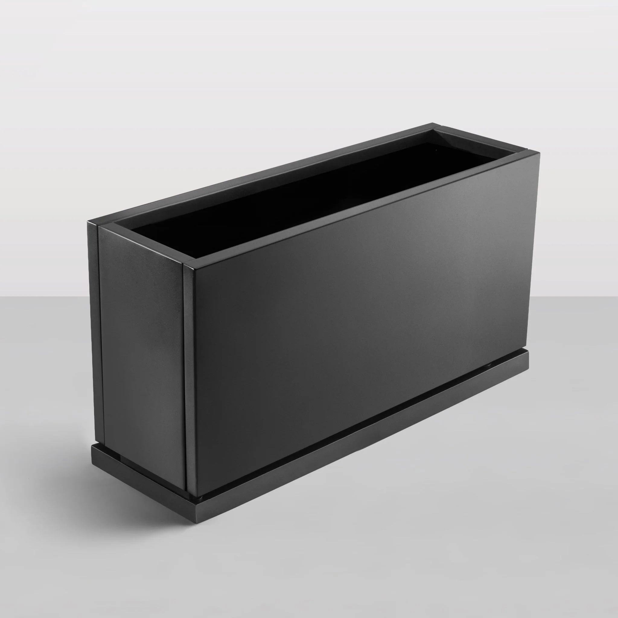 H Potter Hawthorne Rectangular Gray Metal Planter with Drip Tray | 32" Indoor Outdoor Planter - Image 10