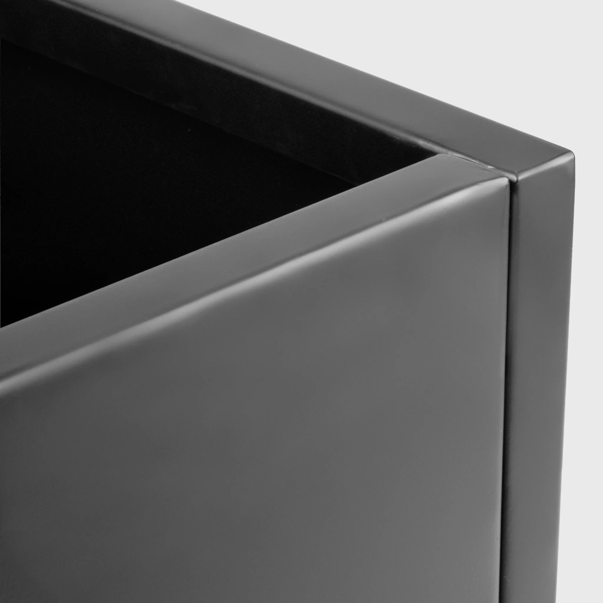 H Potter Hawthorne Rectangular Gray Metal Planter with Drip Tray | 32" Indoor Outdoor Planter - Image 4