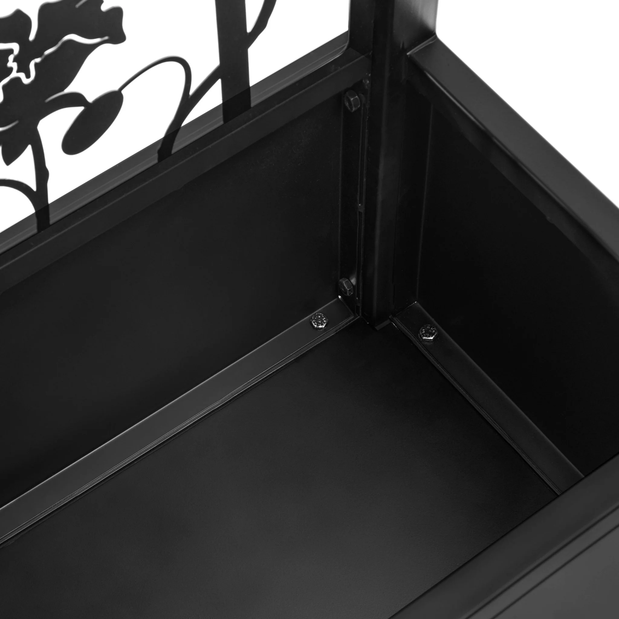 H Potter Camden Trellis Planter - Black Finish - Patio Deck Balcony - Image 9