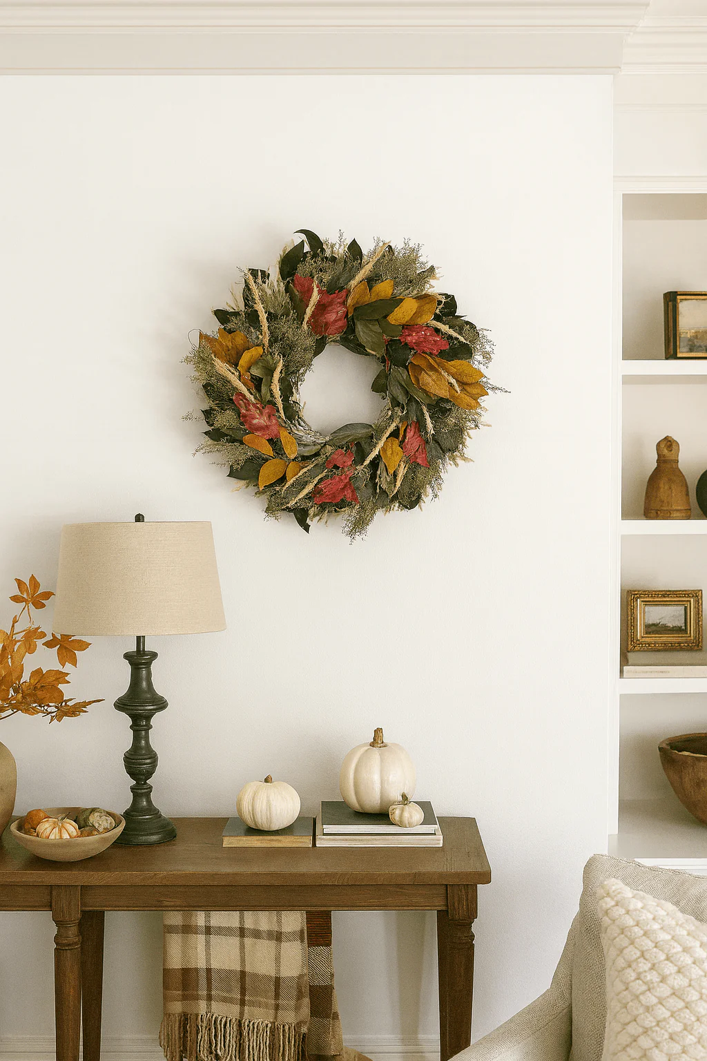 H Potter - Preserved Rustling Fields Wreath - Image 2