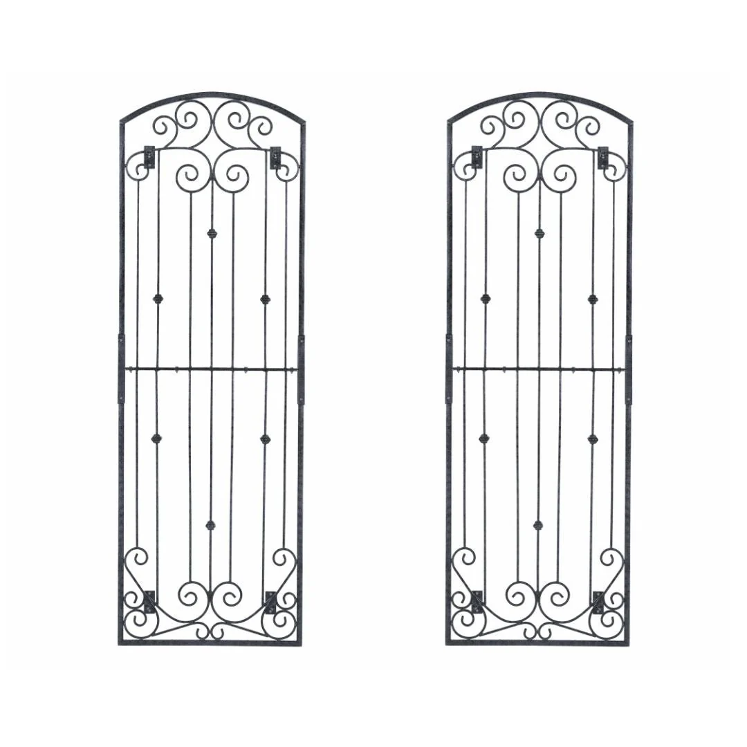 H Potter Lenox Estate Wall Trellis - Set of 2 – 8 Ft Tall Iron Garden Screens - Black Finish - Image 2