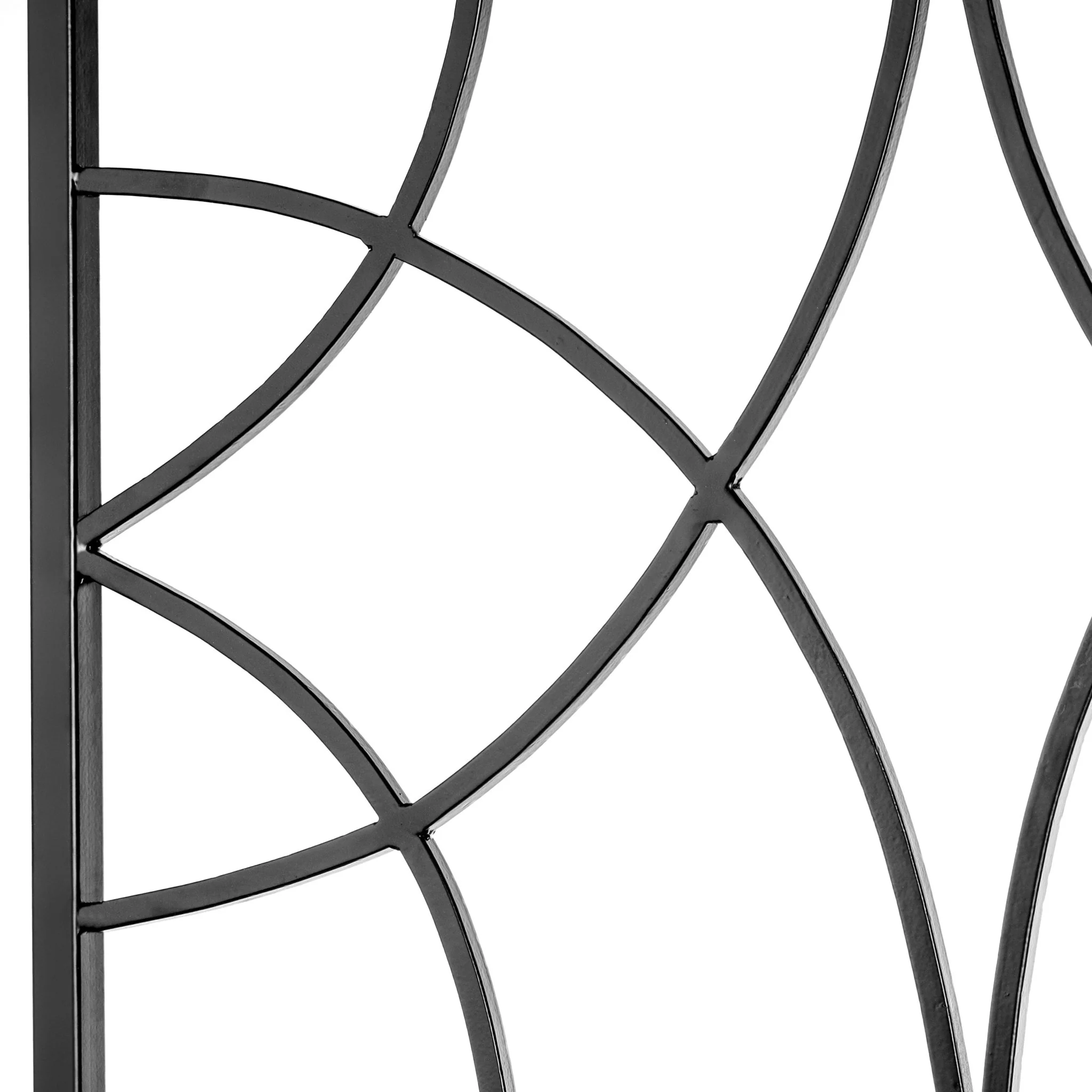 H Potter Geometric Trellis Set of 2 - Large Black Iron Garden Trellises - 69.25" Tall - Image 7