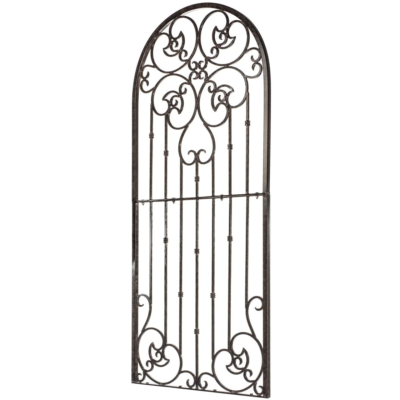 H Potter Legacy Freestanding Trellis – 6 Ft Tall Iron Garden Screen - Charcoal Brown - Image 7