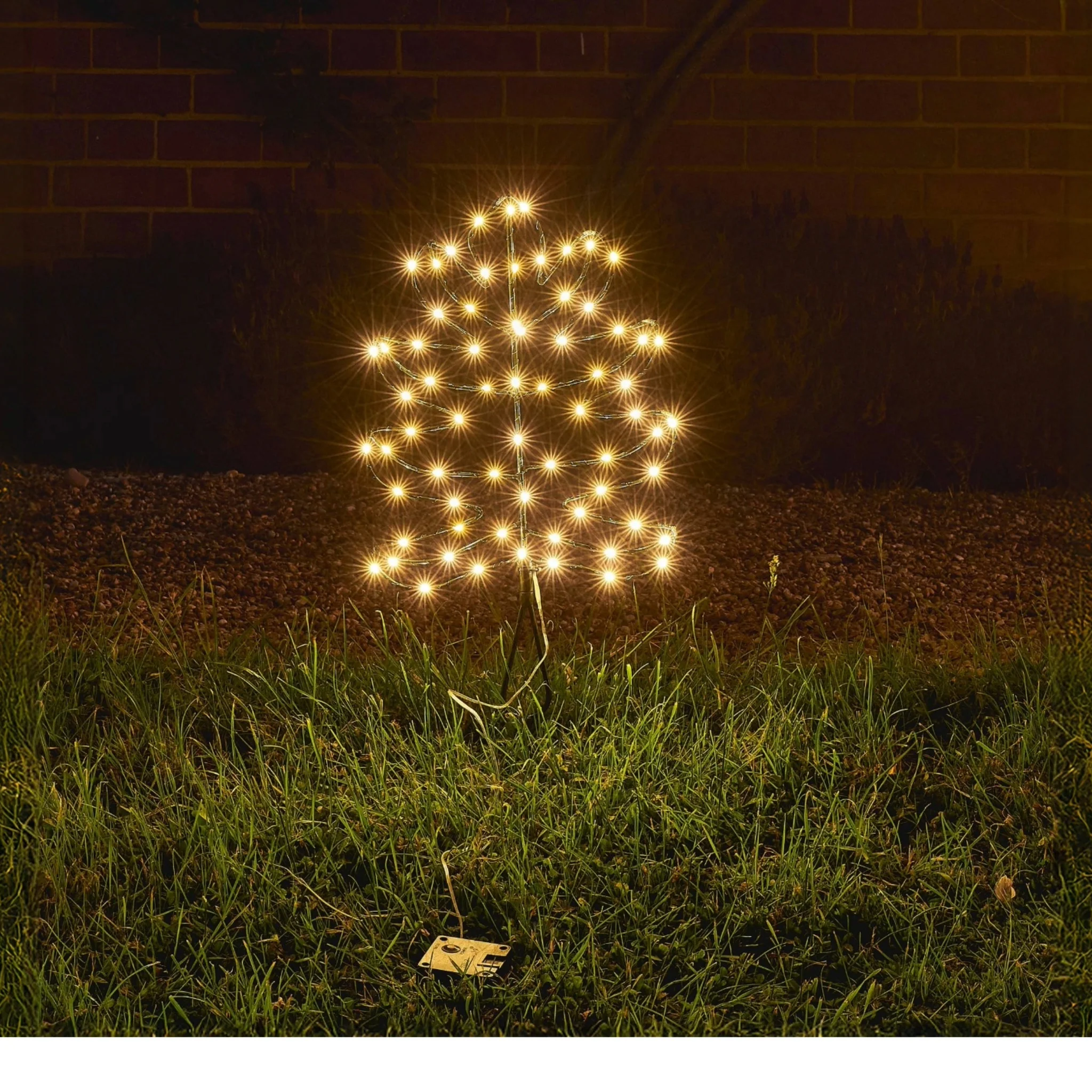 H Potter Solar Illuminated Estate Leaf Garden Light Large - Image 3