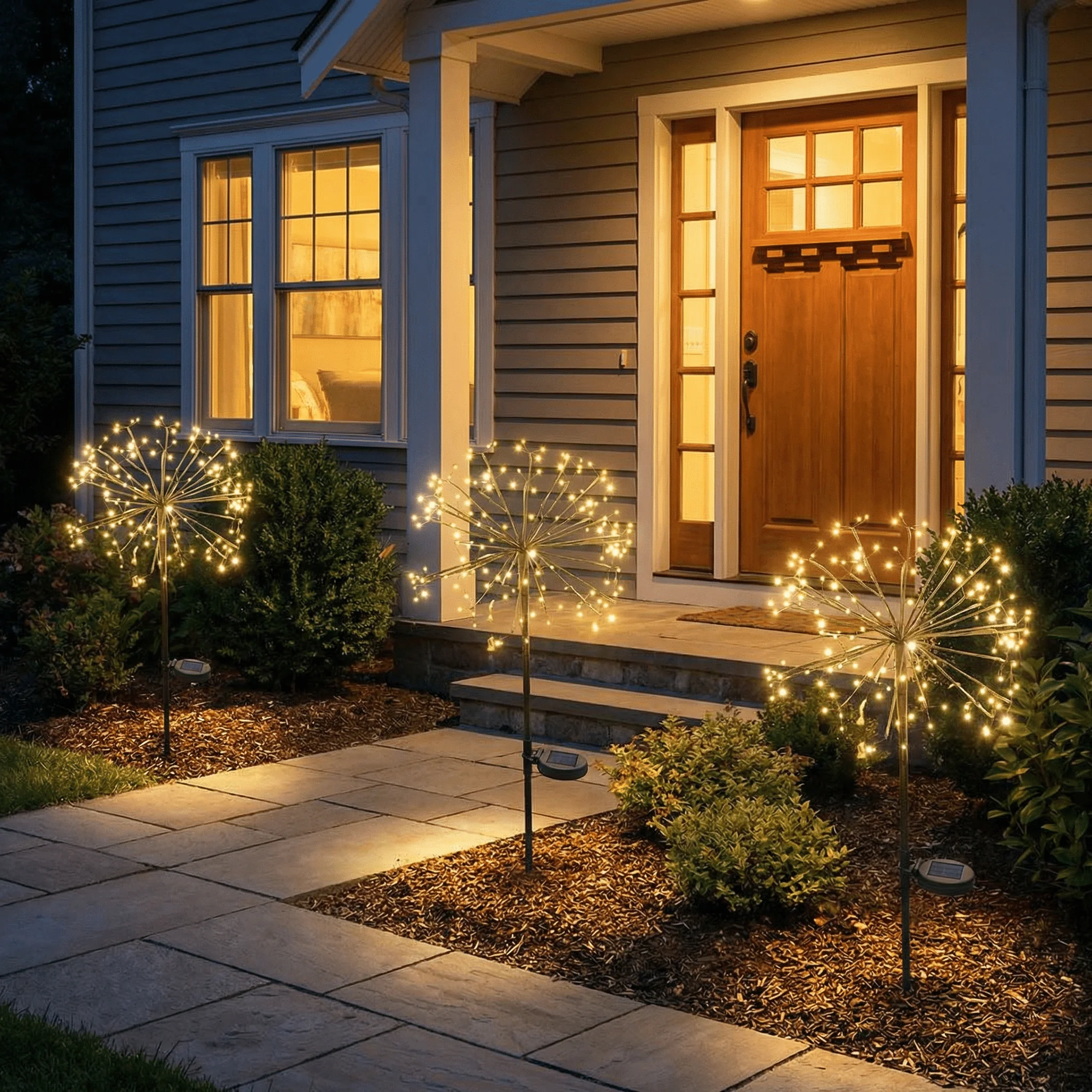 H Potter Solar Golden Bloom Garden Light Large - Image 3