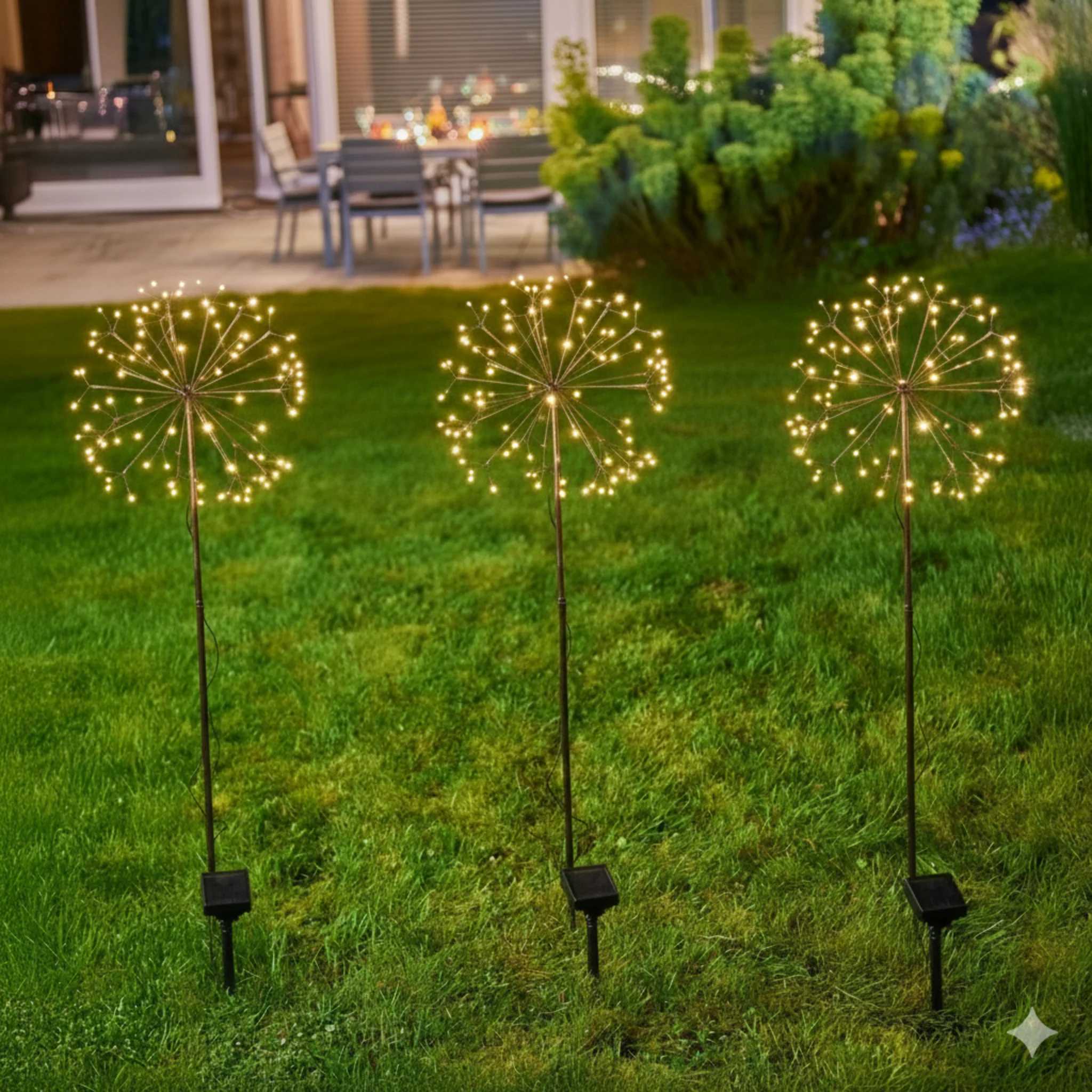 H Potter Solar Golden Bloom Garden Light Small - Image 7
