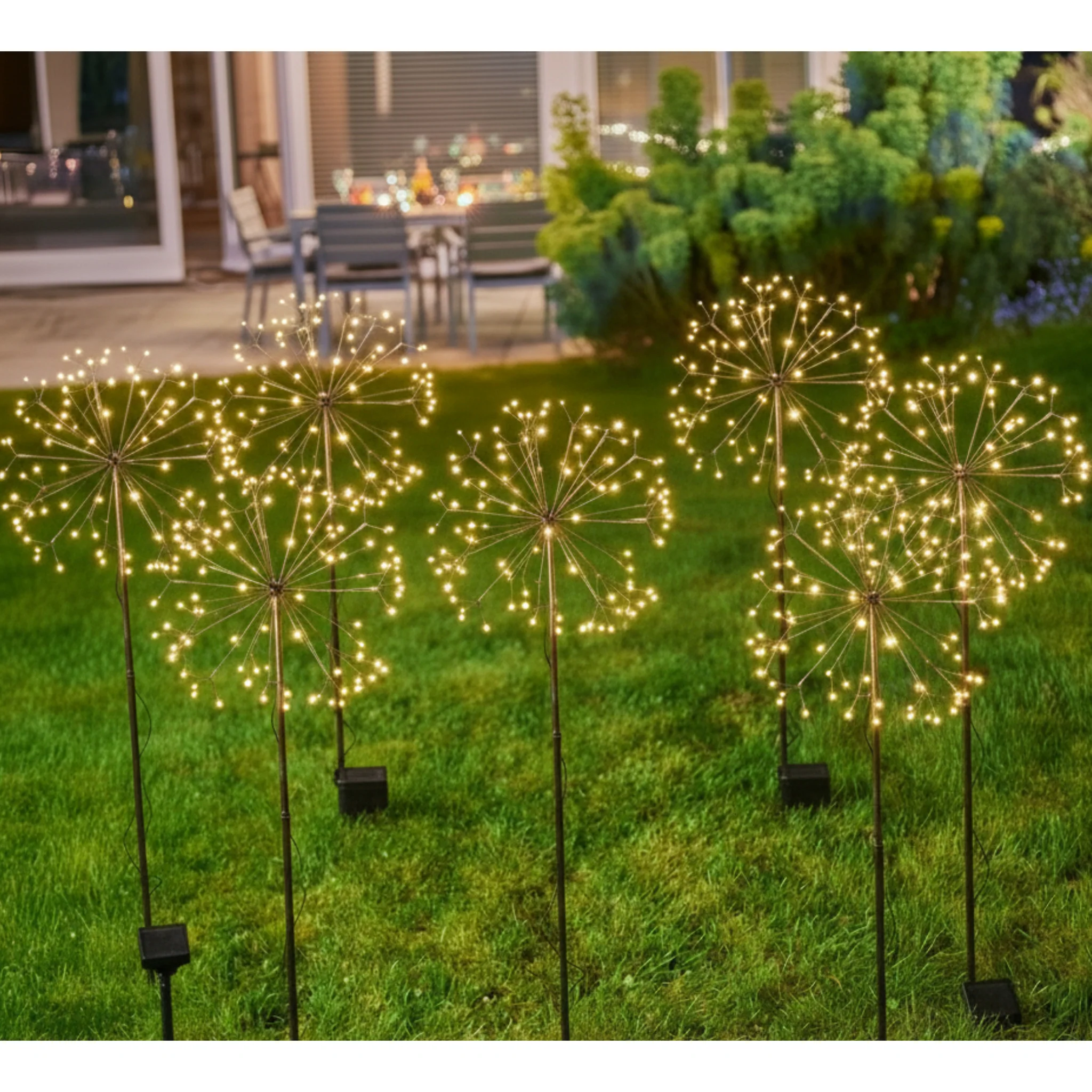 H Potter Solar Golden Bloom Garden Light Small - Image 8