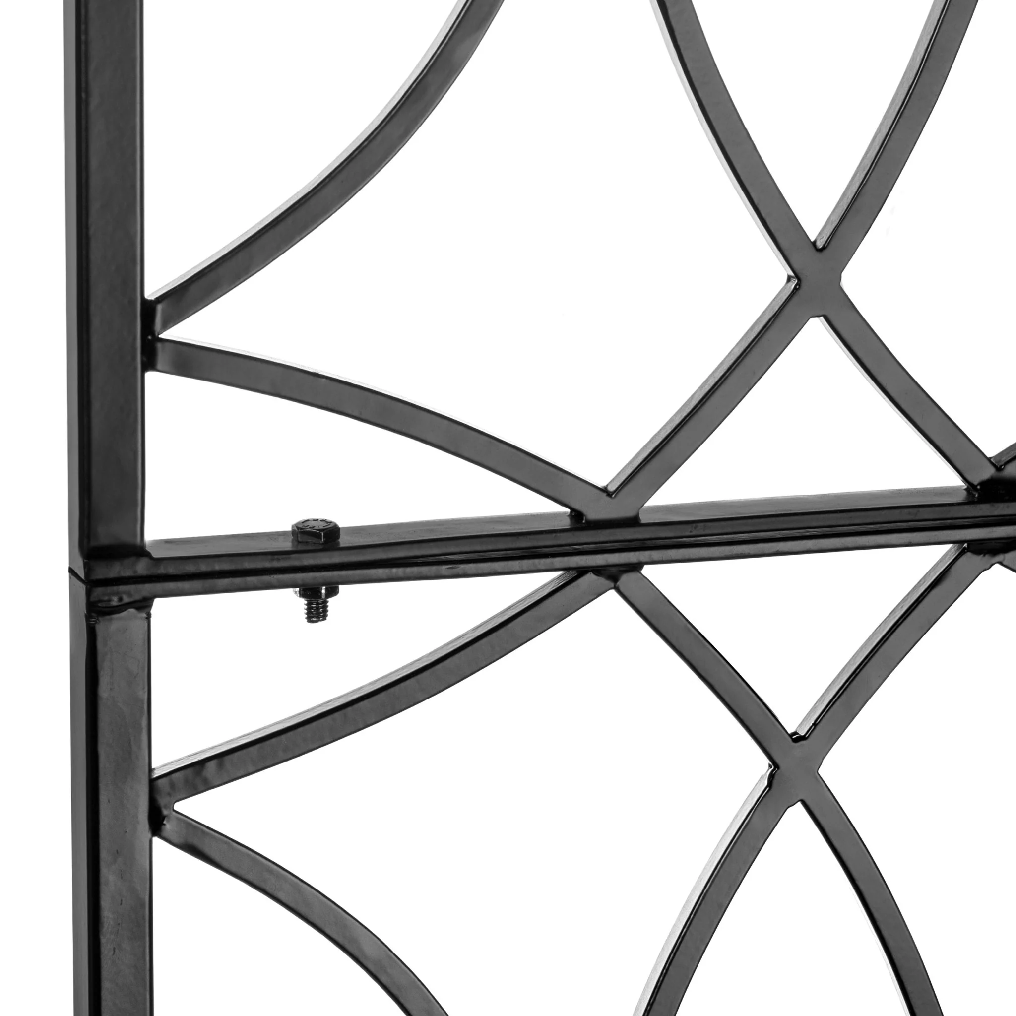 H Potter Tall Geometric - Freestanding Metal Garden Trellis - Black Finish - 82"Tall - Image 7
