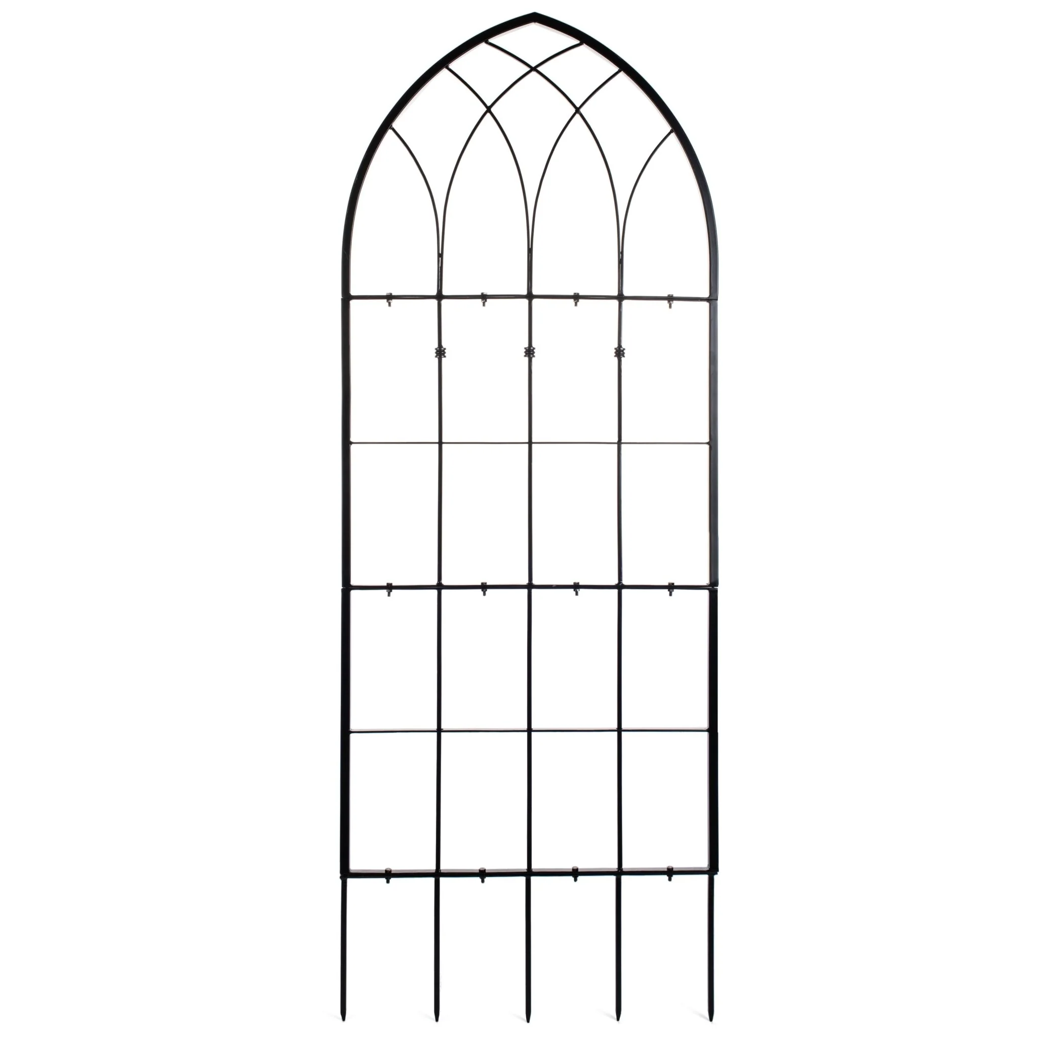 H Potter Trellis Set of 2 – Large Gothic Black Garden Trellises - 73" Tall - Image 6