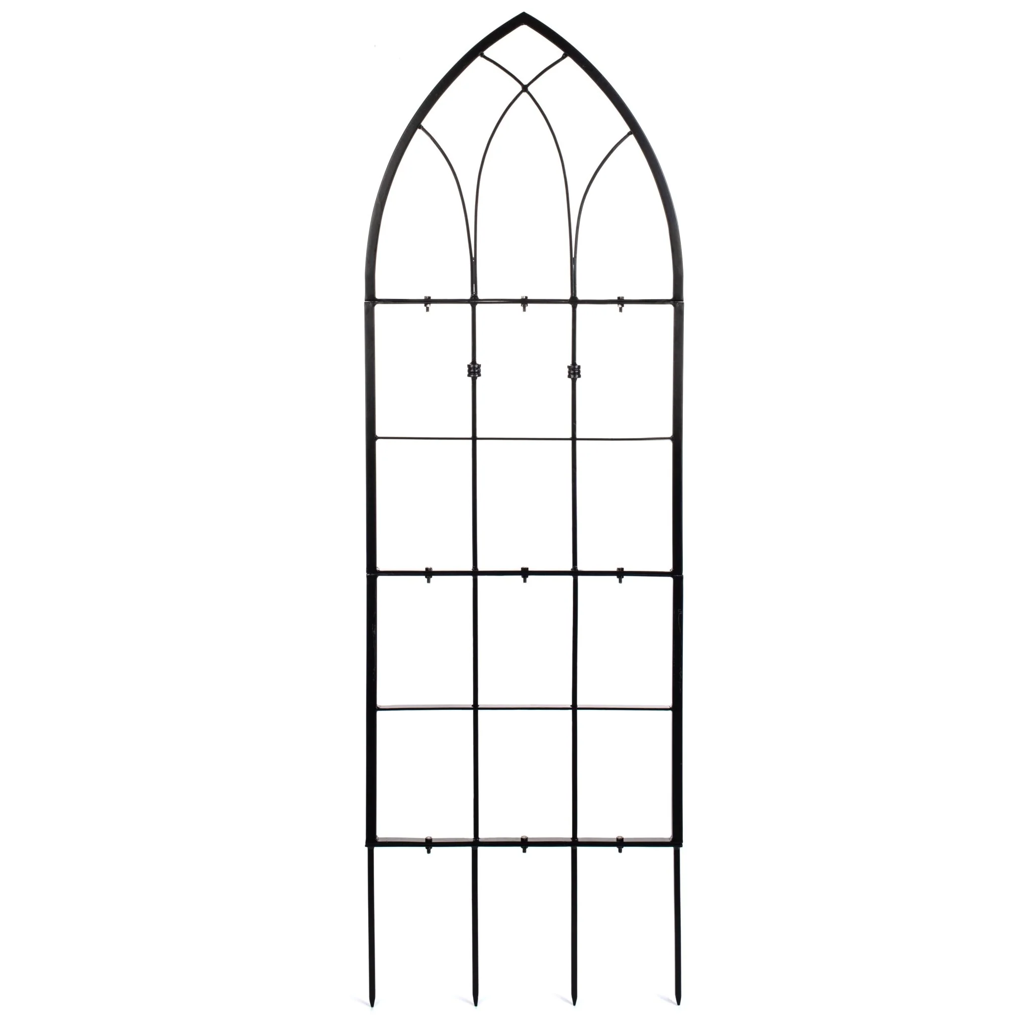 H Potter Gothic Garden Trellis Set of 3 – Black Finish - 1 Large 73" Tall & 2 Small 62" Tall - Image 8