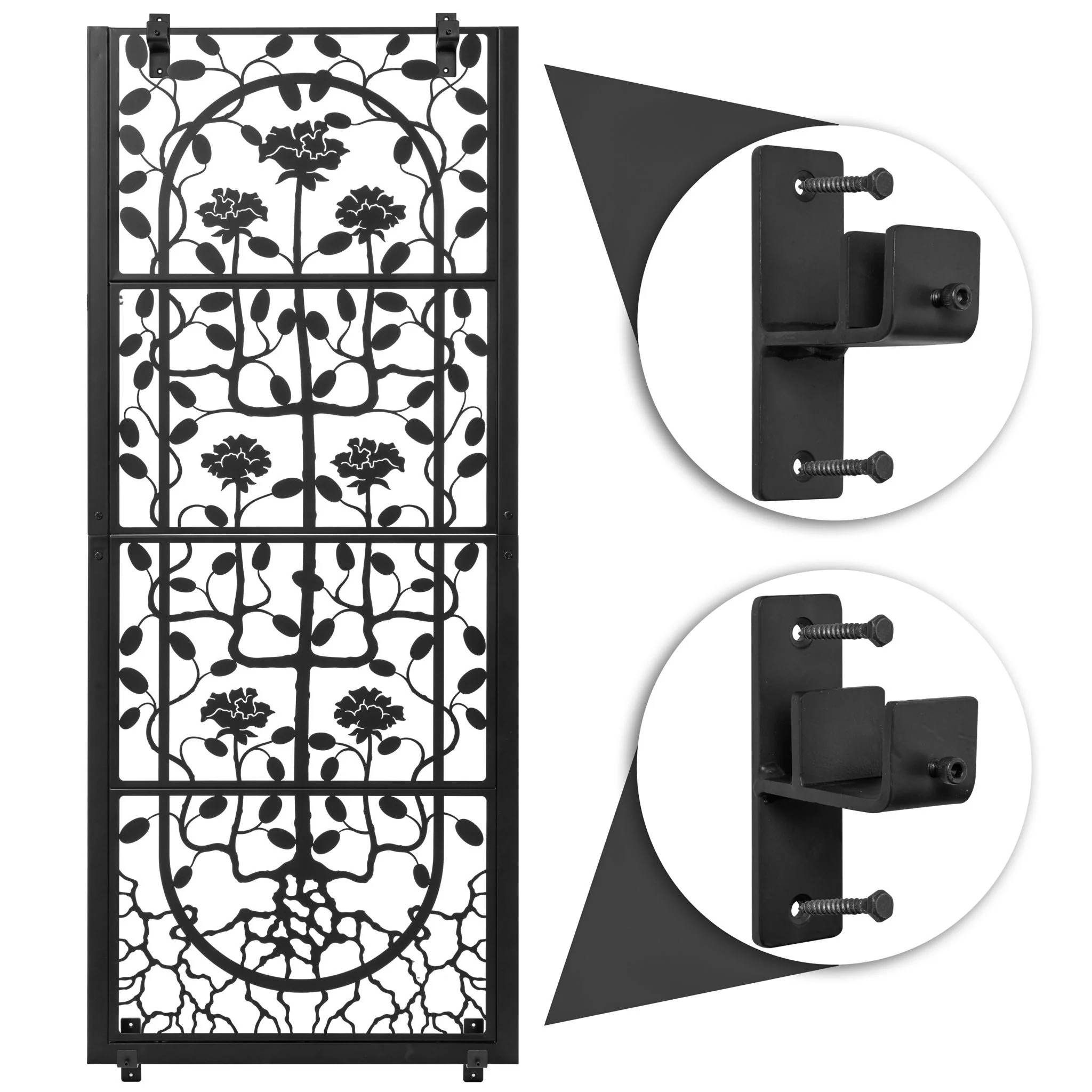H Potter Dorset Garden Wall Trellis - Black Finish - Image 8