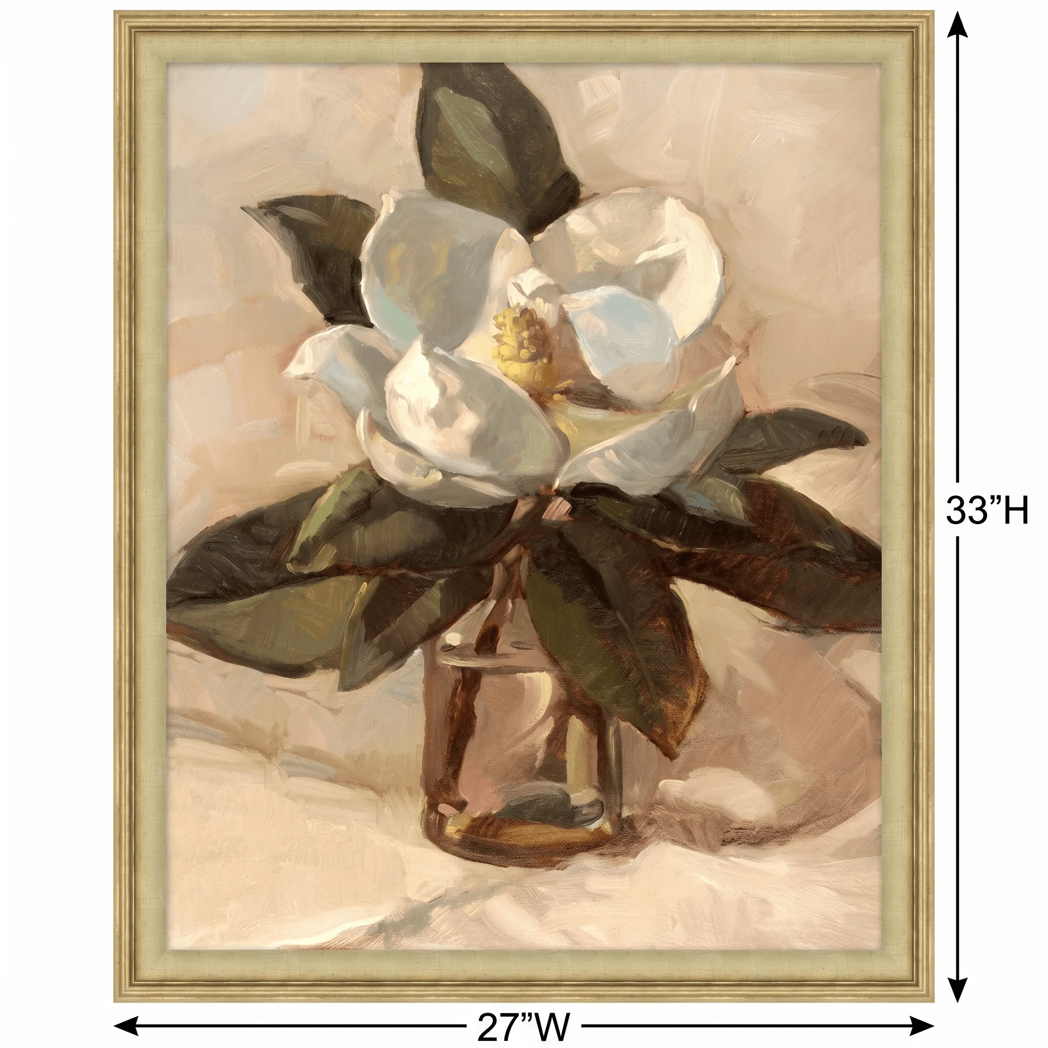 H Potter Modern Magnolia Canvas Wall Art - Image 3