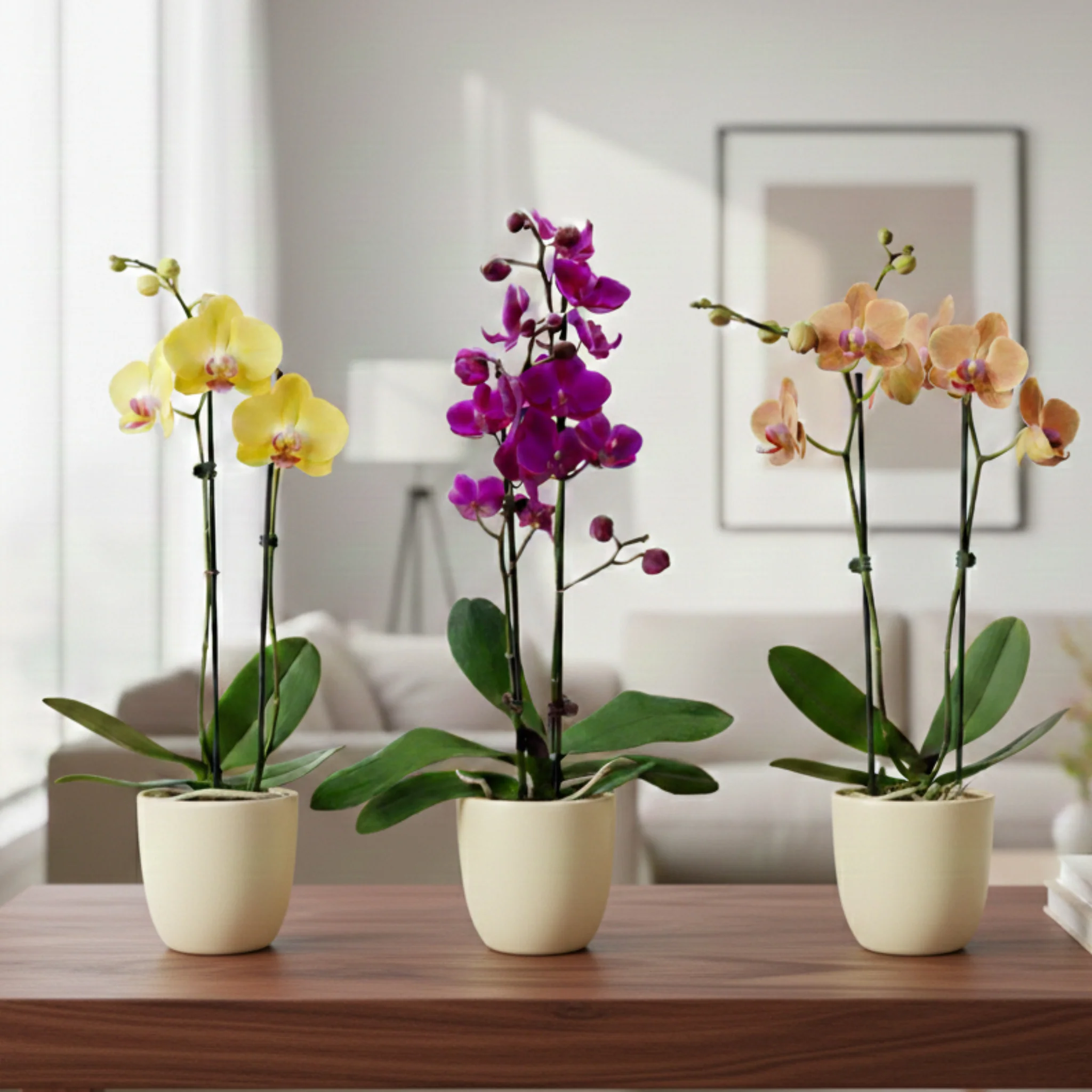 Purple Phalaenopsis Orchid (Double Spike) — 3" Potted Orchid - Image 5