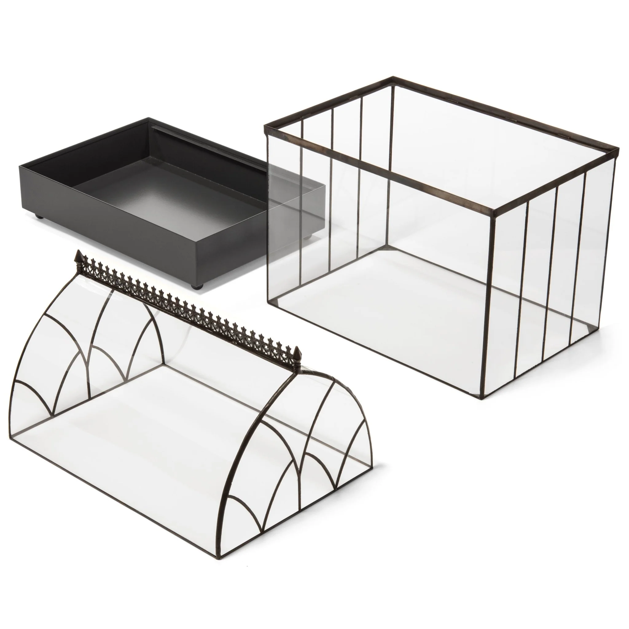 H Potter Large Terrarium Wardian Case - Glass Plant Container - Image 5