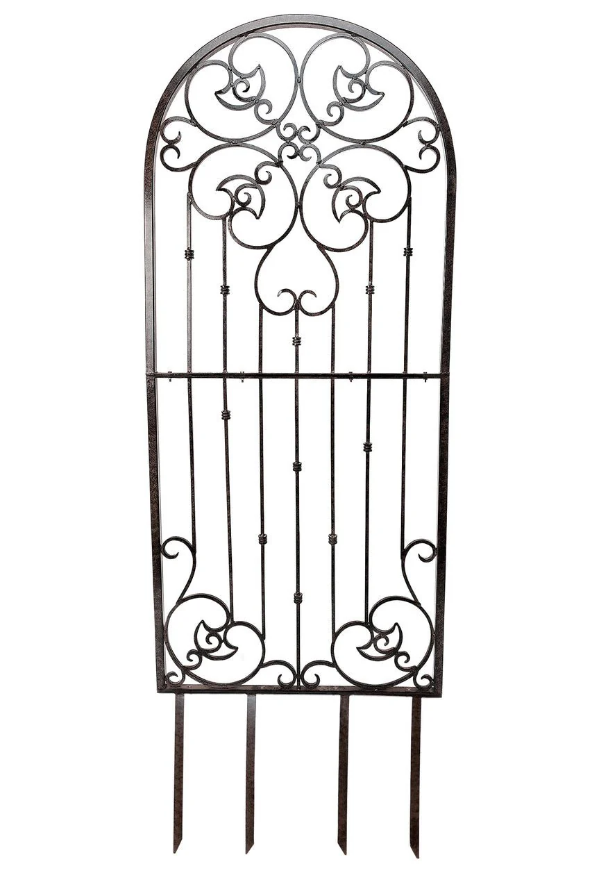H Potter Legacy Wall Trellis - Set of 3 – 6 Ft Tall Iron Garden Screen - Charcoal Brown - Image 11