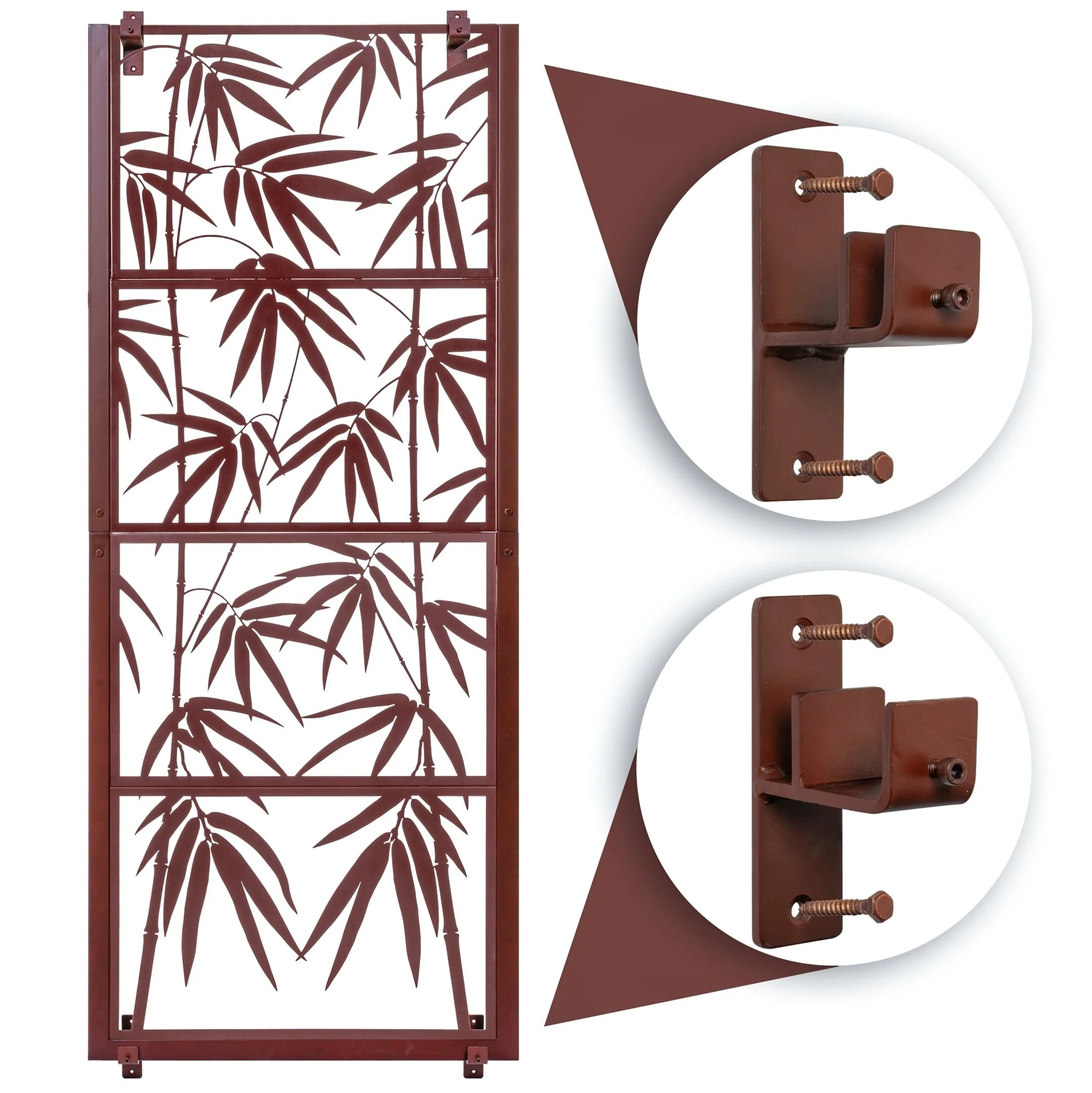 Warehouse Deals - H Potter Wall Trellis Privacy Screen with Wall Brackets