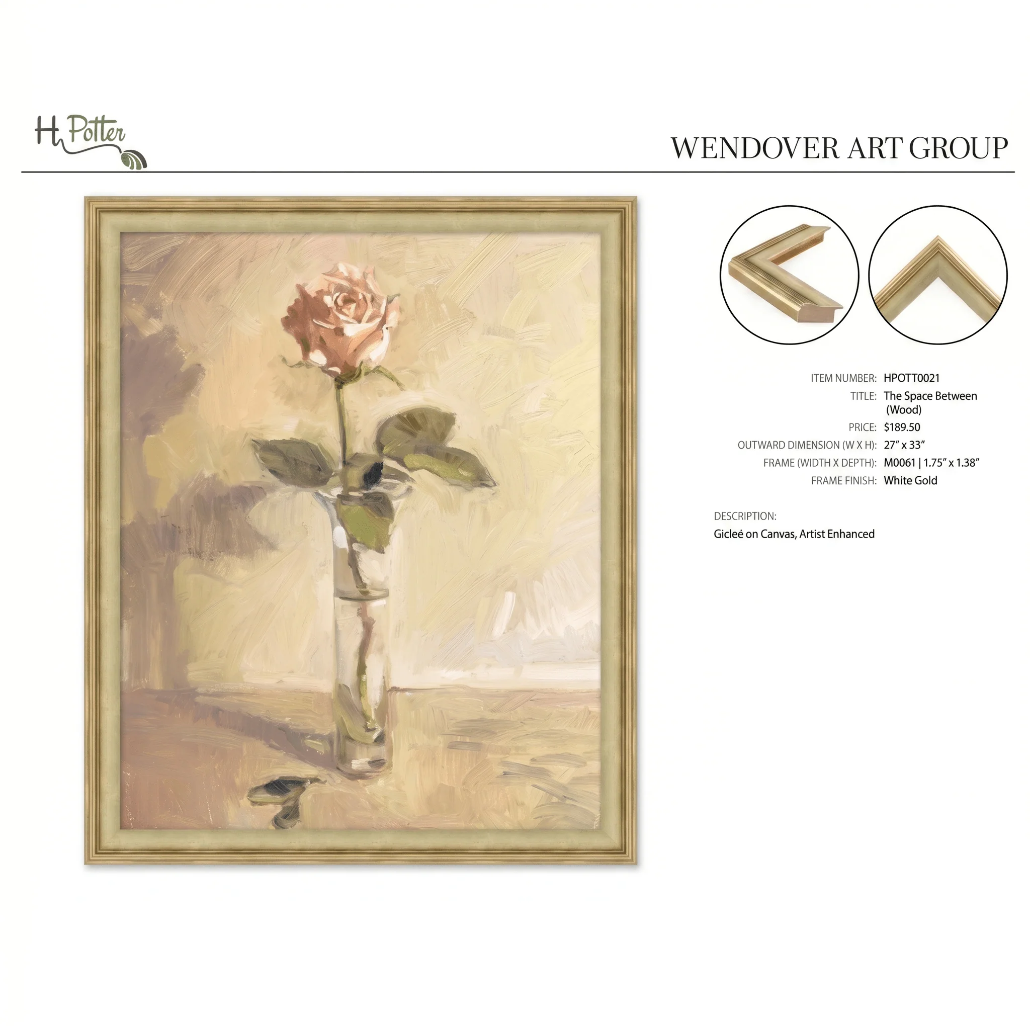 H Potter The Space Between Wood Canvas Wall Art - Image 4