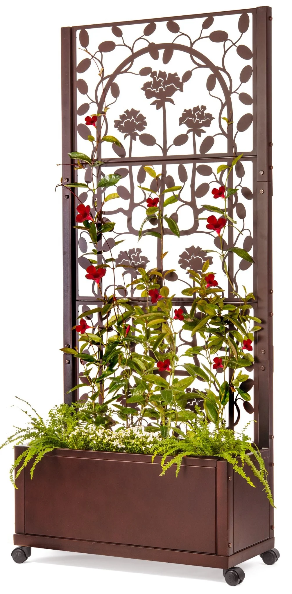 H Potter Camden Trellis Planter - Mahogany Finish - Patio Deck Balcony - Image 15