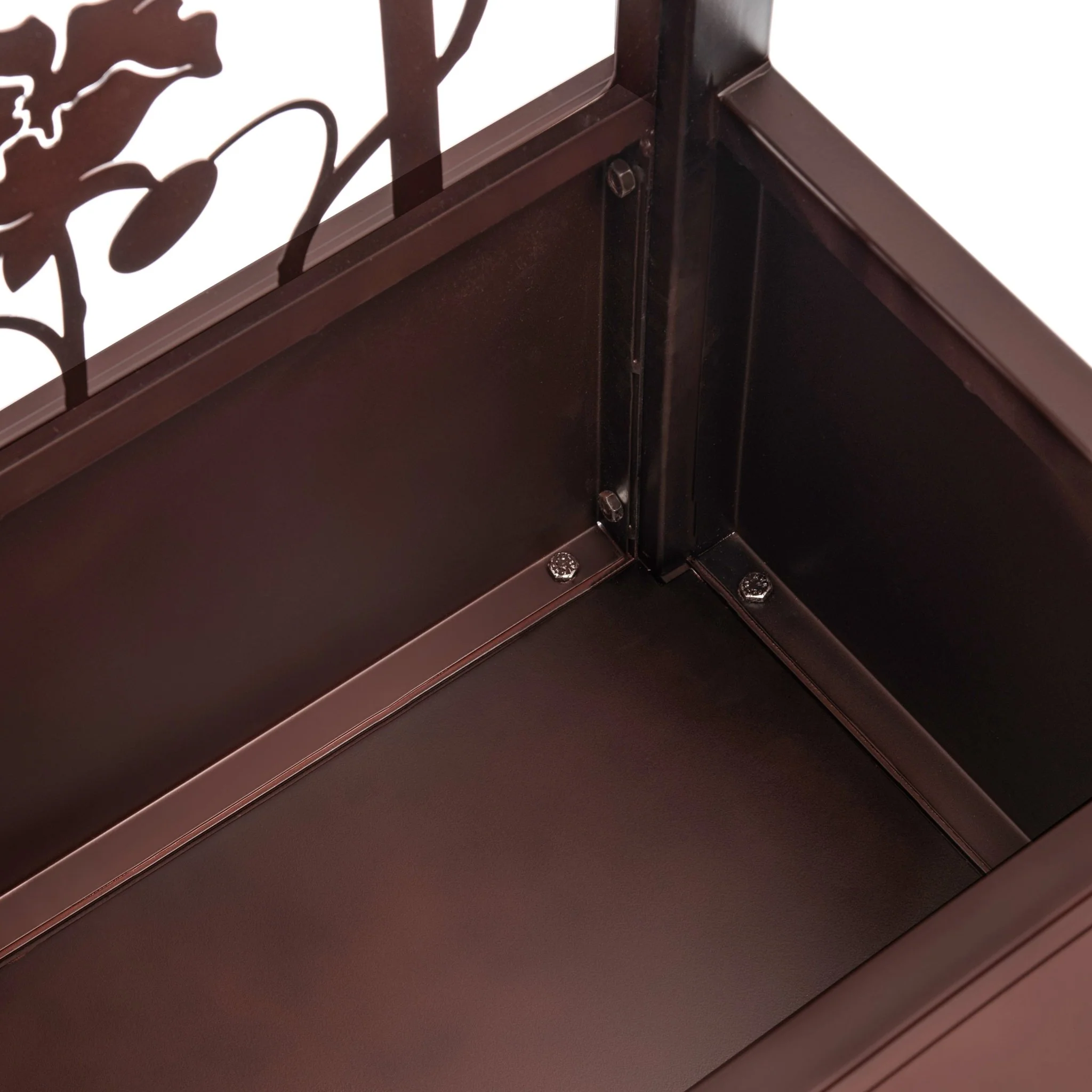 H Potter Camden Trellis Planter - Mahogany Finish - Patio Deck Balcony - Image 8
