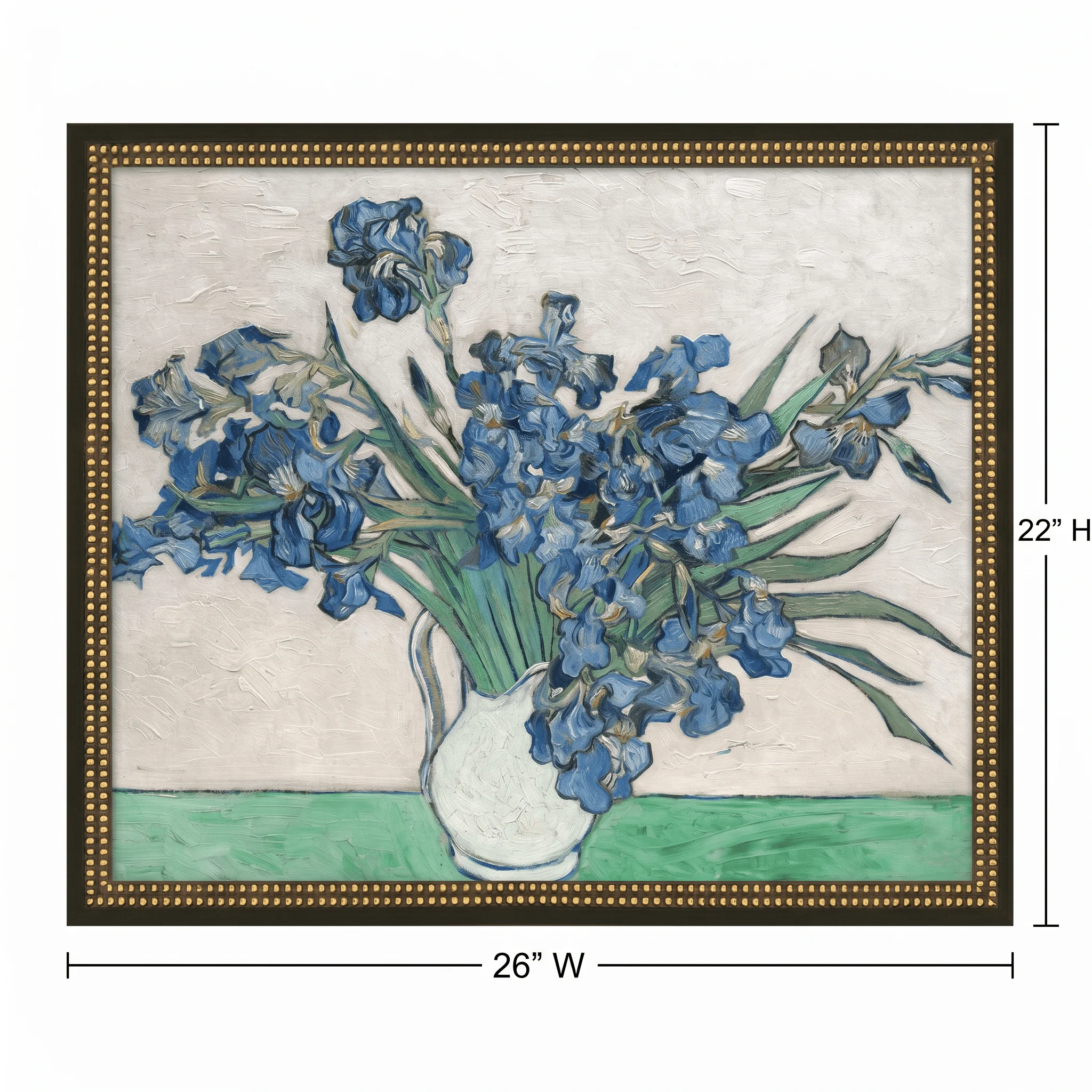 H Potter Vase of Many Seasons Canvas Wall Art - Image 3