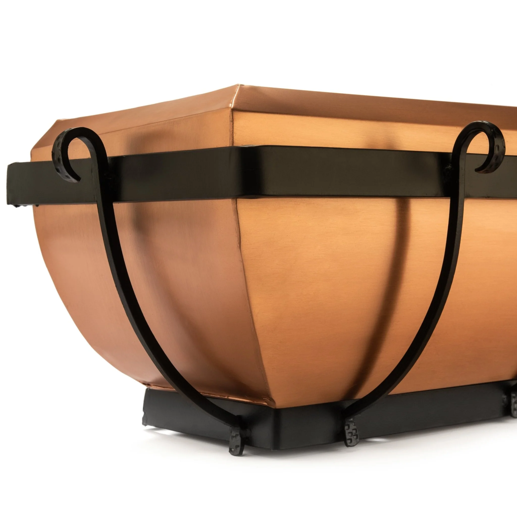 48-Inch Solid Copper Window Box with Welded Iron Frame | Model GAR134B - Image 6