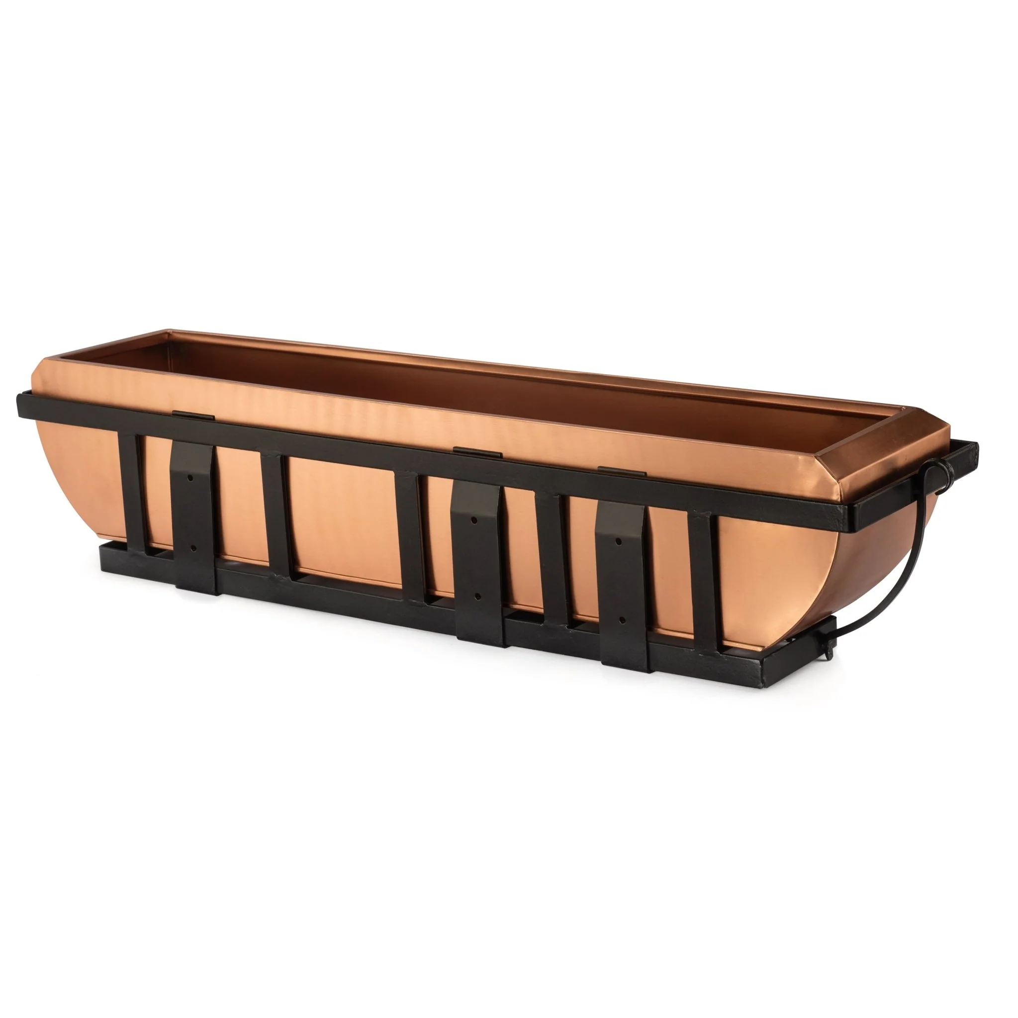 36-Inch Solid Copper Window Box with Welded Iron Frame | Model GAR134A - Image 5