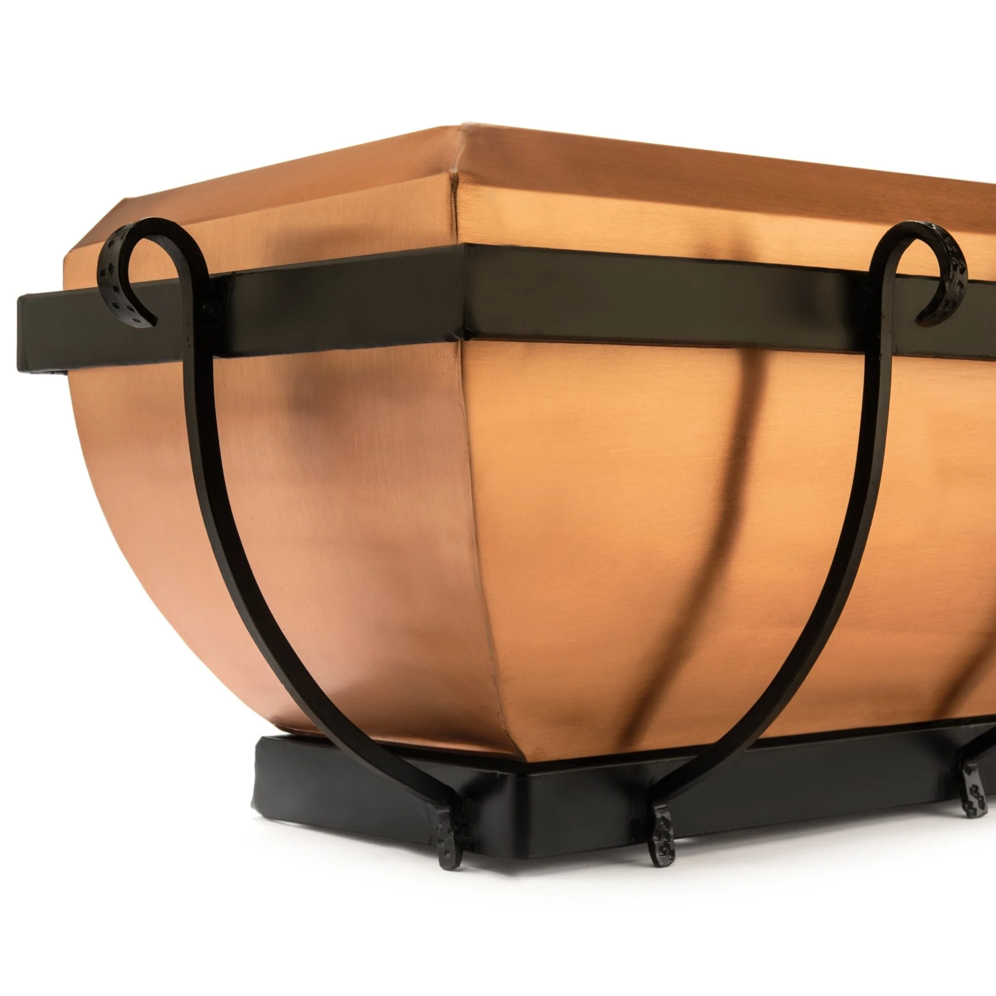 36-Inch Solid Copper Window Box with Welded Iron Frame | Model GAR134A - Image 7