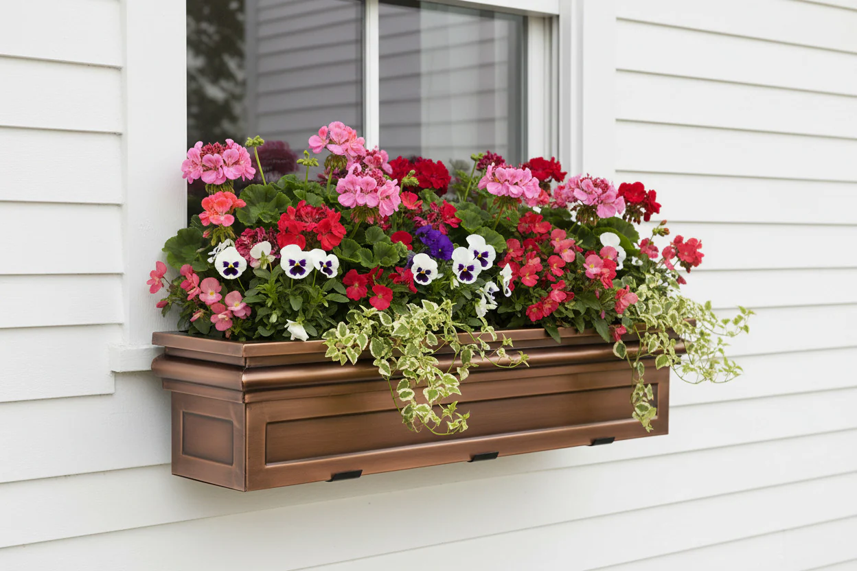36-Inch Williamsburg Window Box with Metal Brackets - Image 8