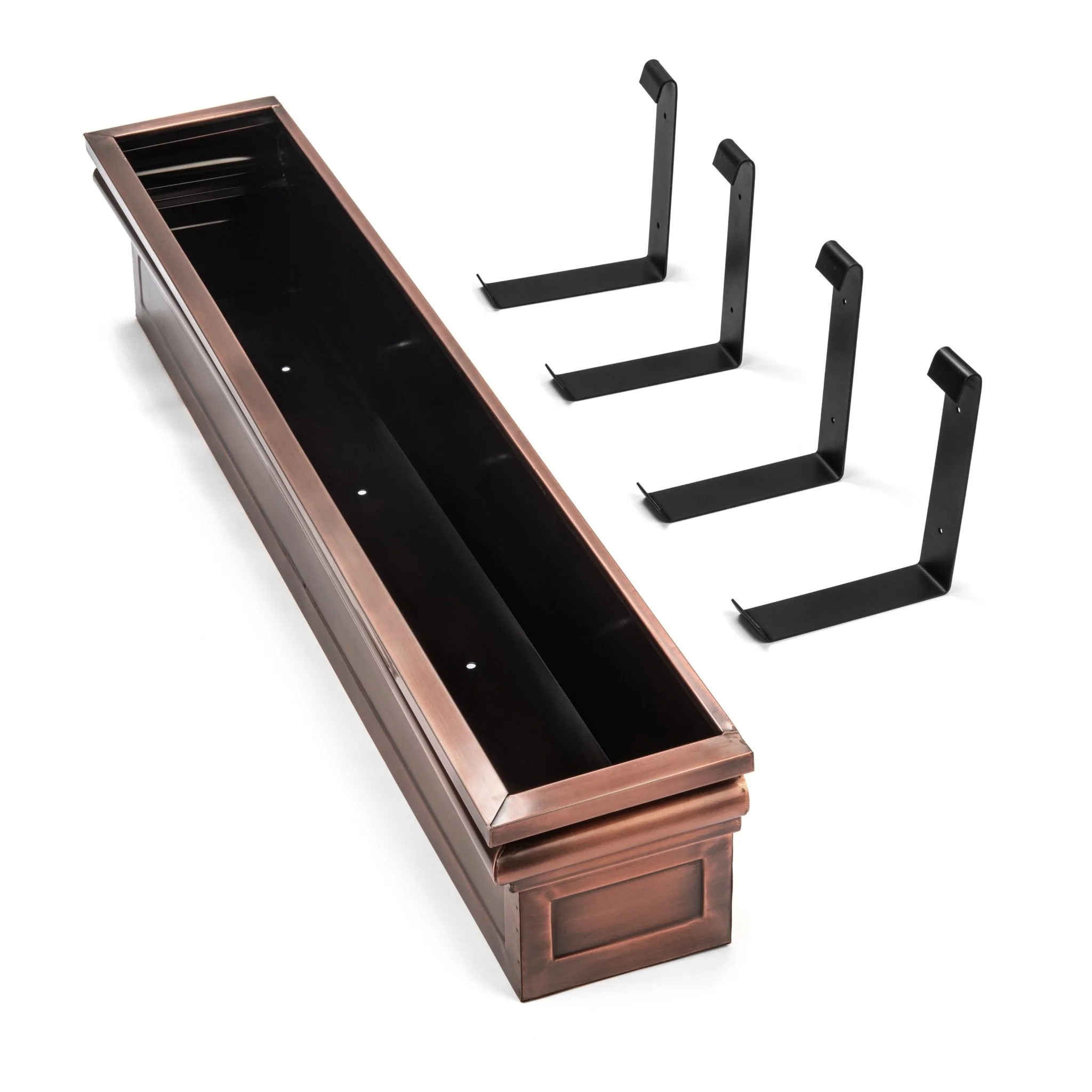 48-Inch Williamsburg Window Box with Metal Brackets - Image 6